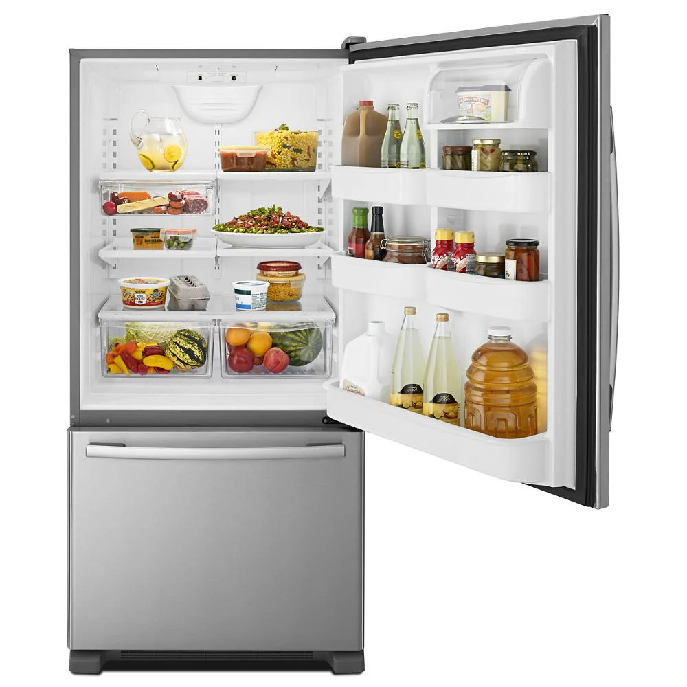 Amana ABB2224BRM 33-inch Wide Bottom-Freezer Refrigerator with EasyFreezer™ Pull-Out Drawer - 22 cu. ft. Capacity - Image 3