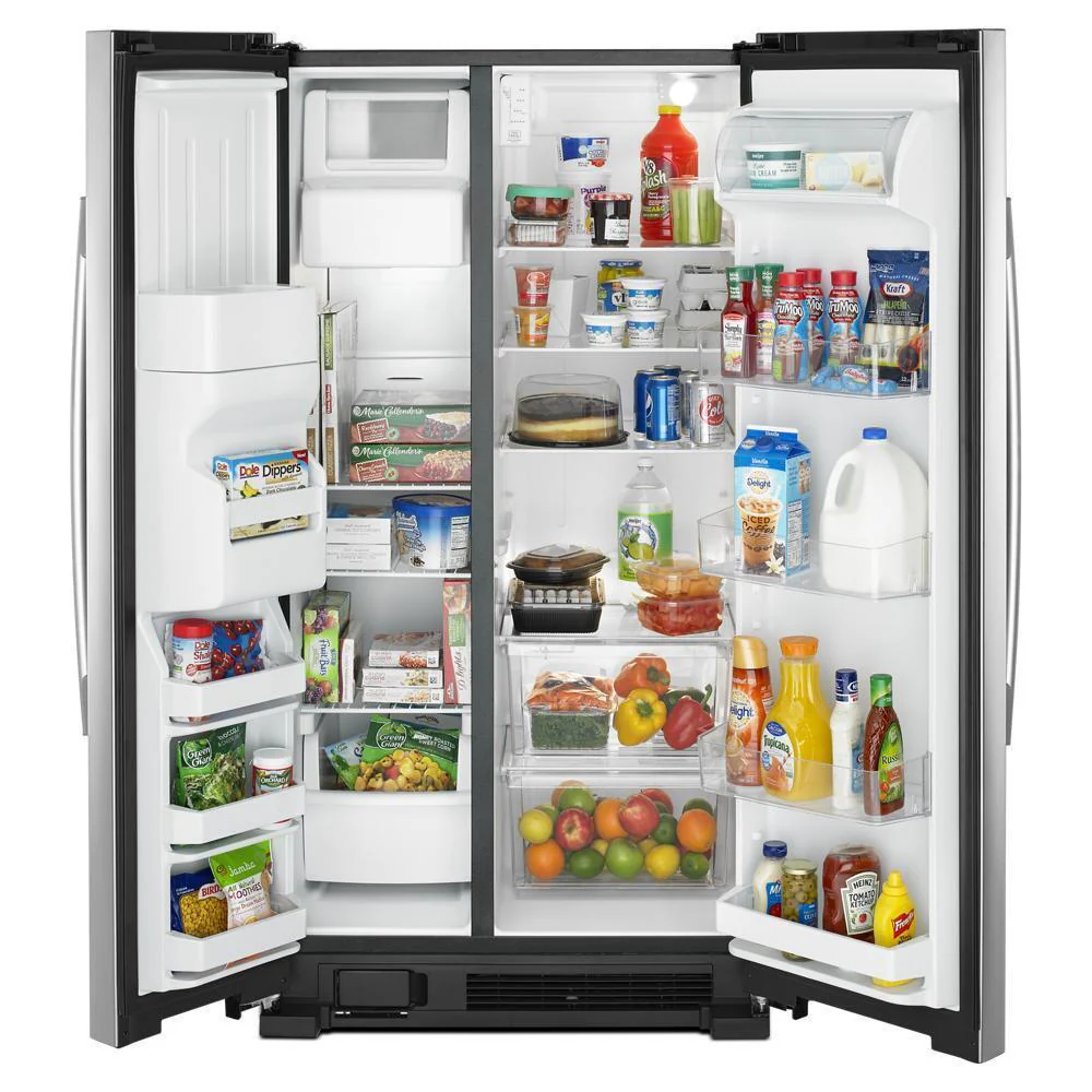 Amana ASI2575GRS 36-inch Wide Side-by-Side Refrigerator with Dual Pad External Ice and Water Dispenser - 25 Cu. Ft. - Image 5