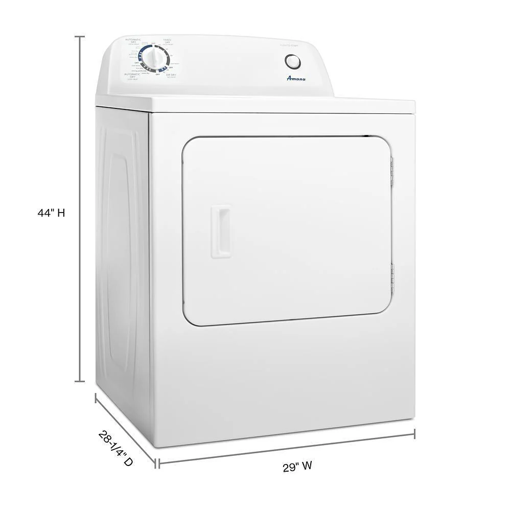 Amana NGD4655EW 6.5 cu. ft. Gas Dryer with Wrinkle Prevent Option - Image 8