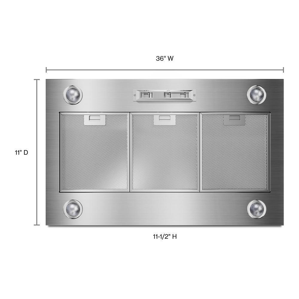 36" 585 or 1170 CFM Motor Class Custom Hood Liner - Image 3