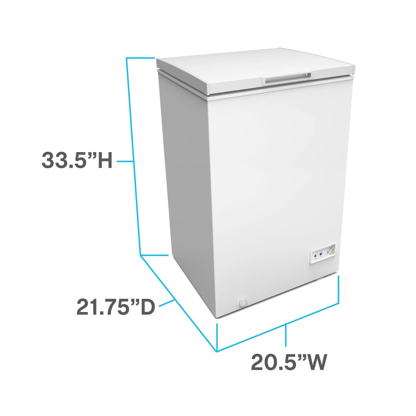 CF35F2G Avanti Garage Ready Convertible Chest Freezer - Platinum - Image 4