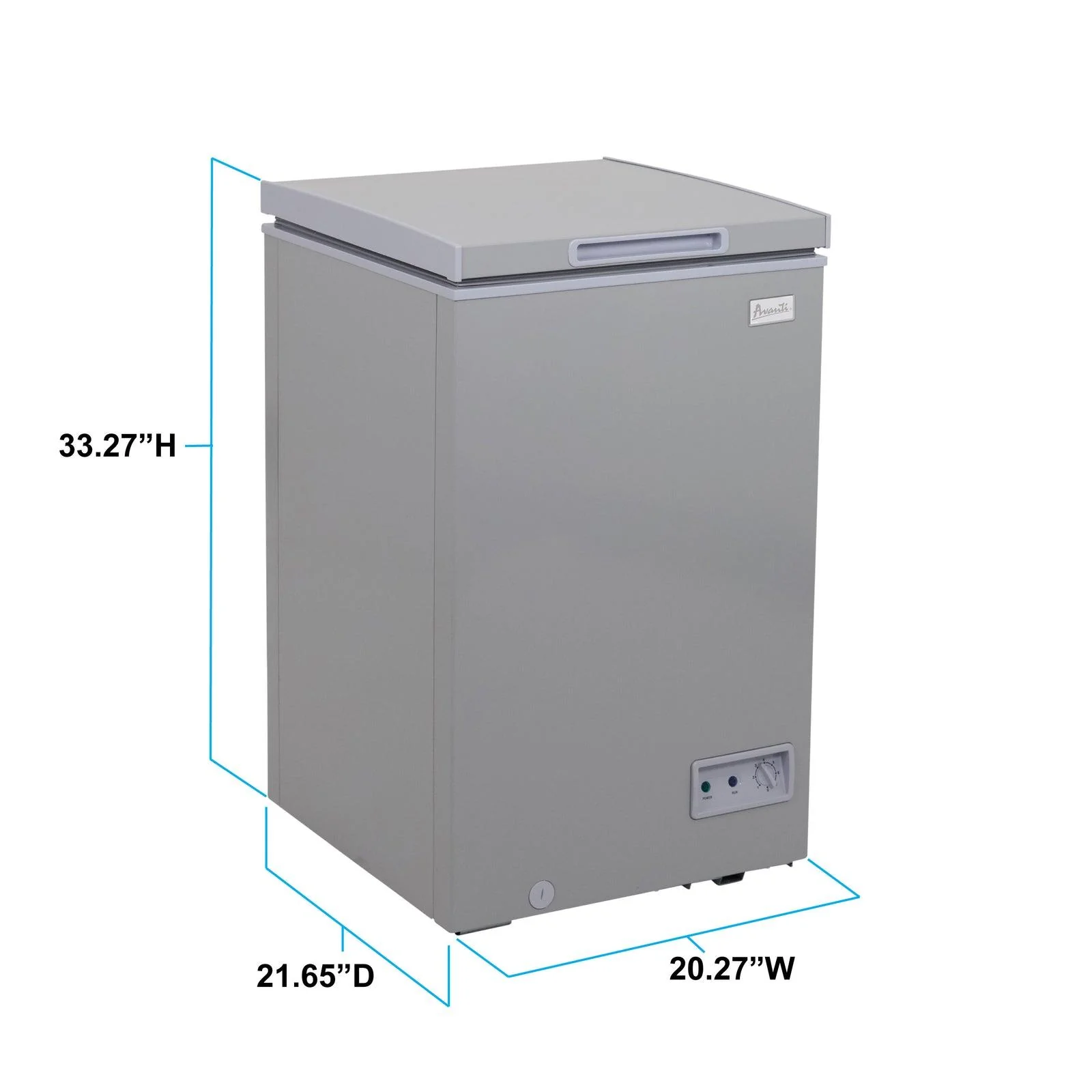 CF35F2G Avanti Garage Ready Convertible Chest Freezer - Platinum - Image 9
