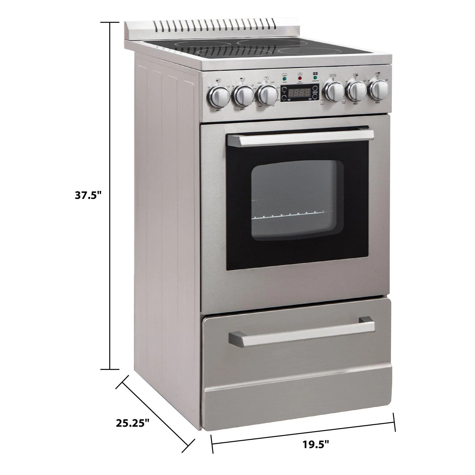 DER20P3S Avanti ELITE Series 20" Electric Range Oven - Image 7