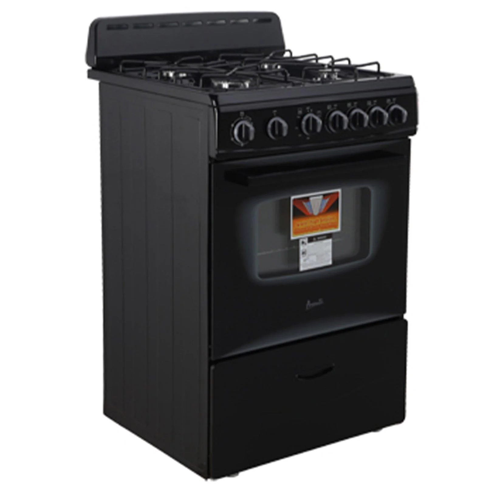 GR2415CB Avanti 24" Compact Gas Range Oven - Black - Image 5