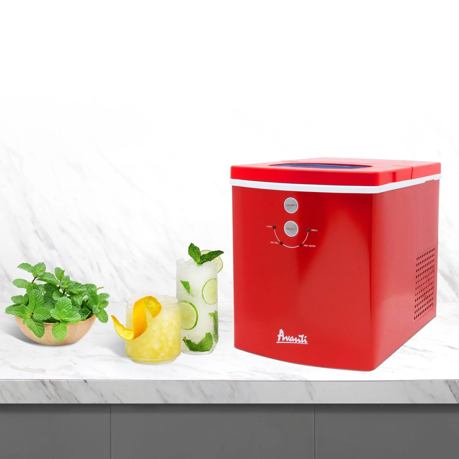 Avanti Portable Countertop Ice Maker - Black Stainless Steel / 33 lbs - Image 17