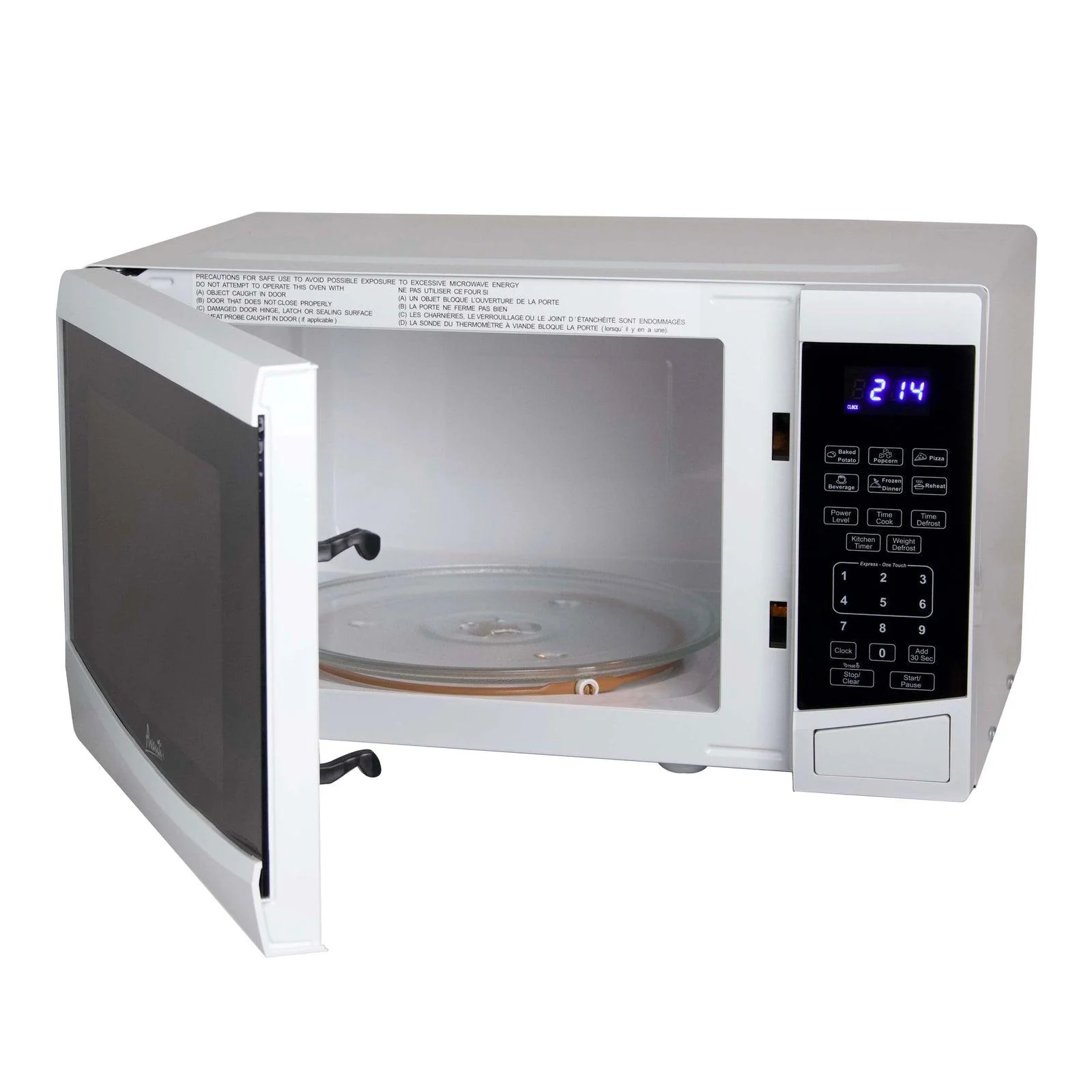 MT09V0W Avanti Countertop Microwave Oven, 0.9 cu. ft. - White - Image 6