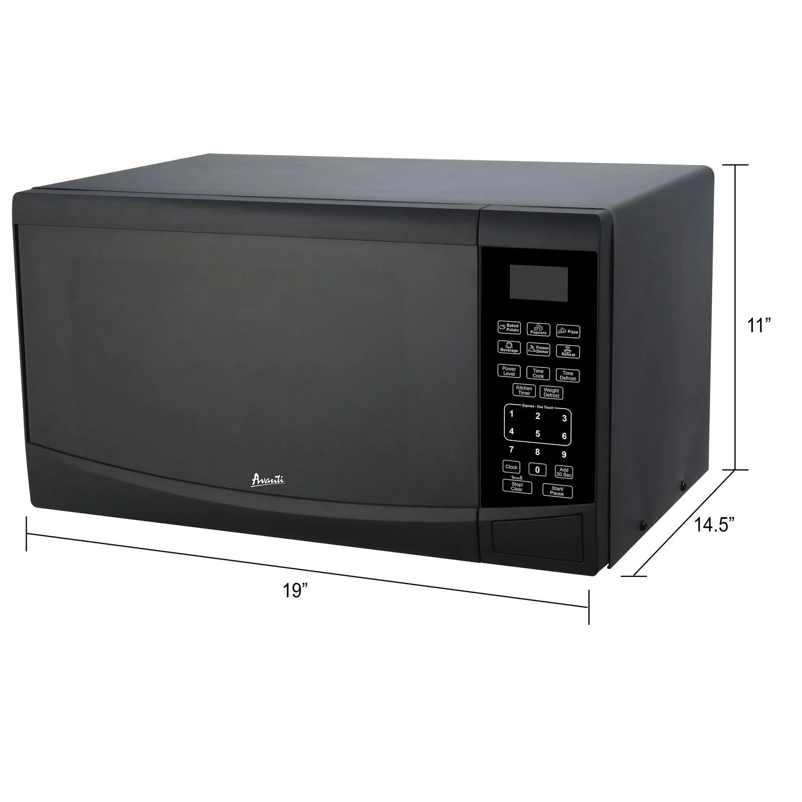 MT09V1B Avanti Countertop Microwave Oven, 0.9 cu. ft. - Black - Image 18