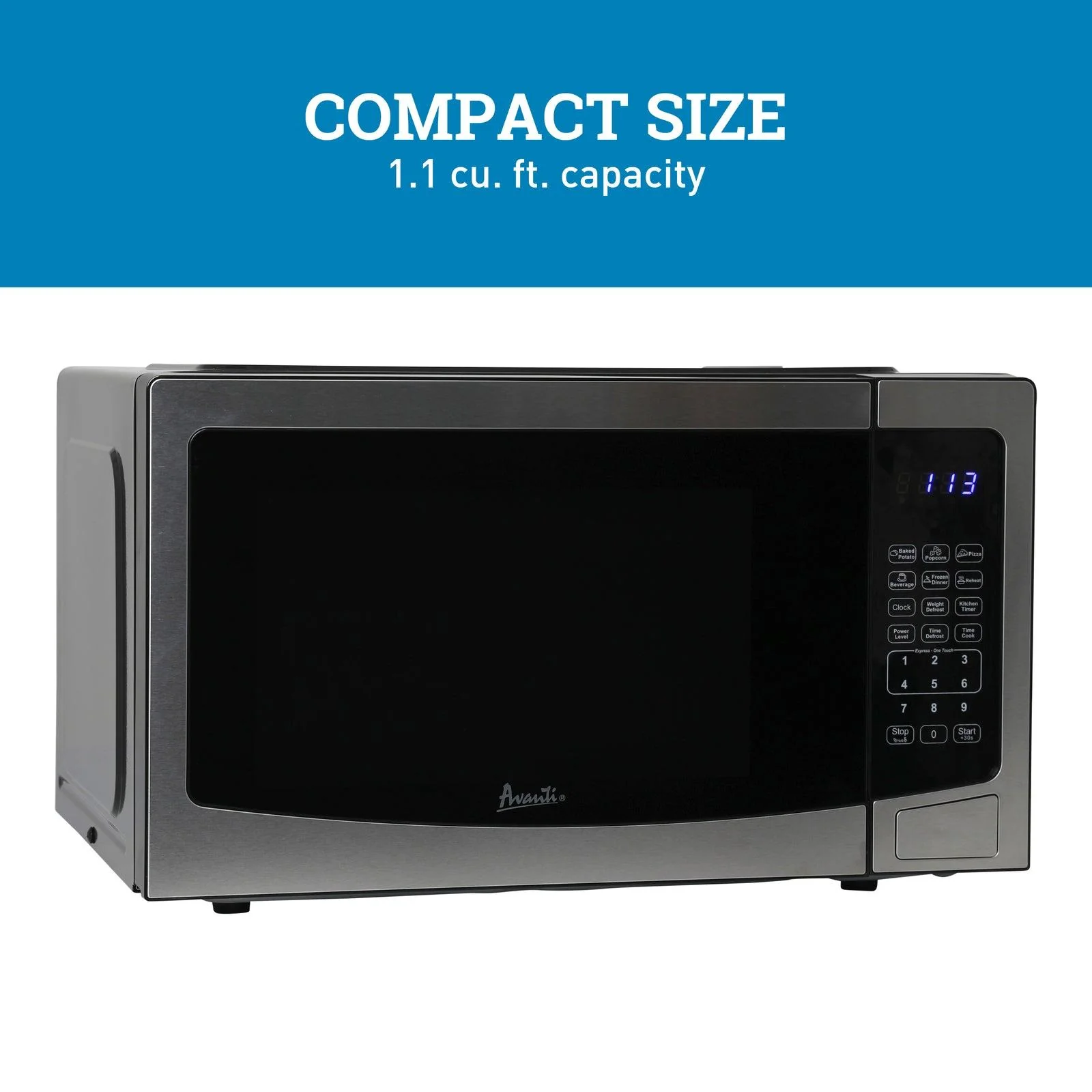 MT115V1B Avanti Microwave Oven, 1.1 cu. ft. Capacity - Black - Image 26