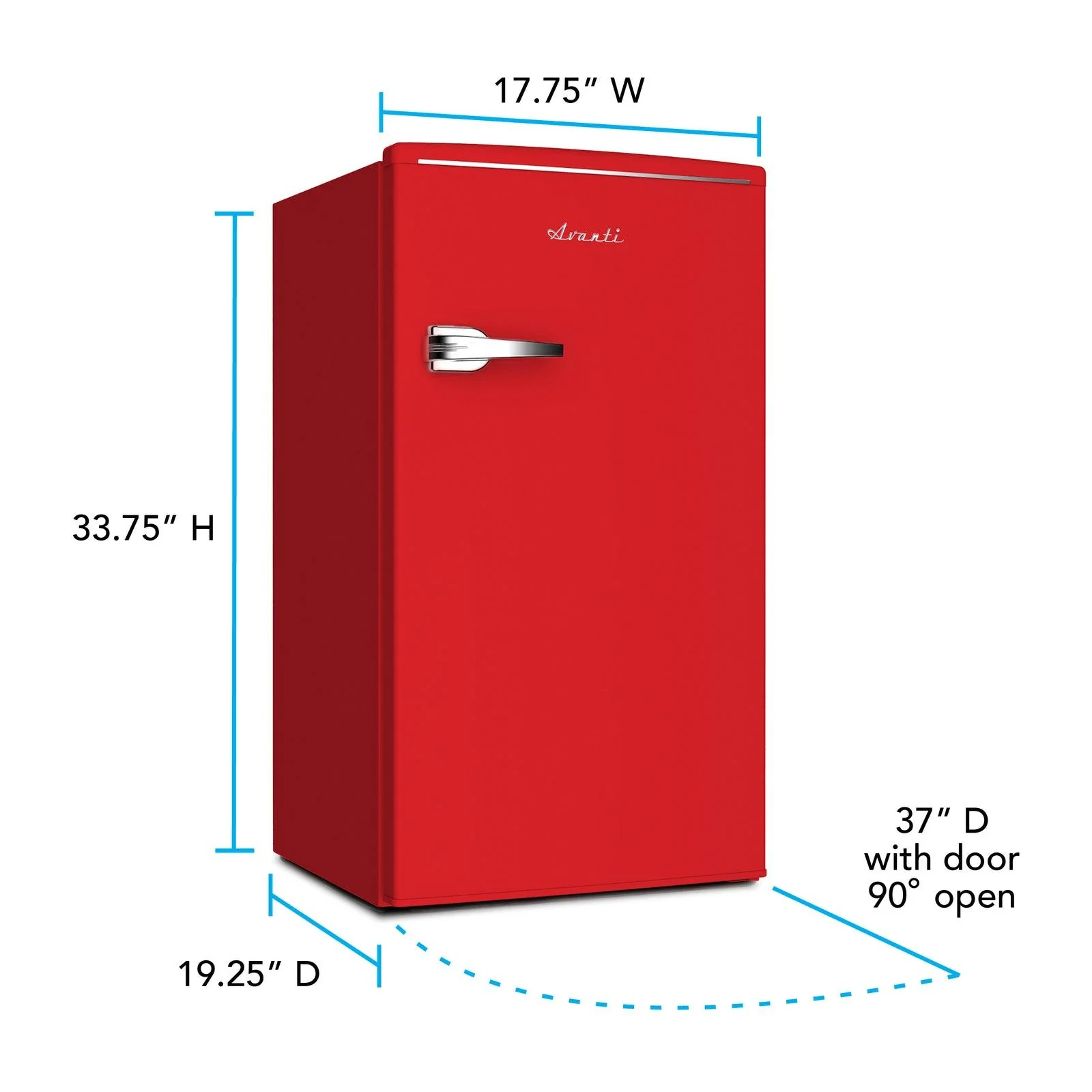 RMRS31X6BLIS Avanti 3.0 Cu. Ft. Retro Compact Refrigerator - Robin's Egg Blue - Image 24