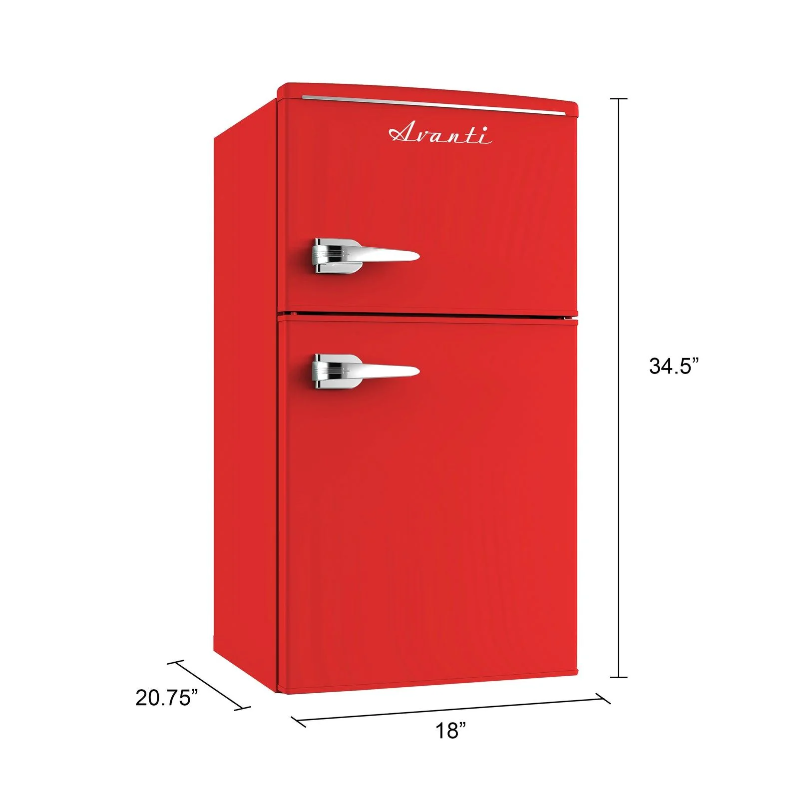RMRT30X5RIS Avanti 3.0 Cu. Ft. Retro Compact Refrigerator - Red - Image 16