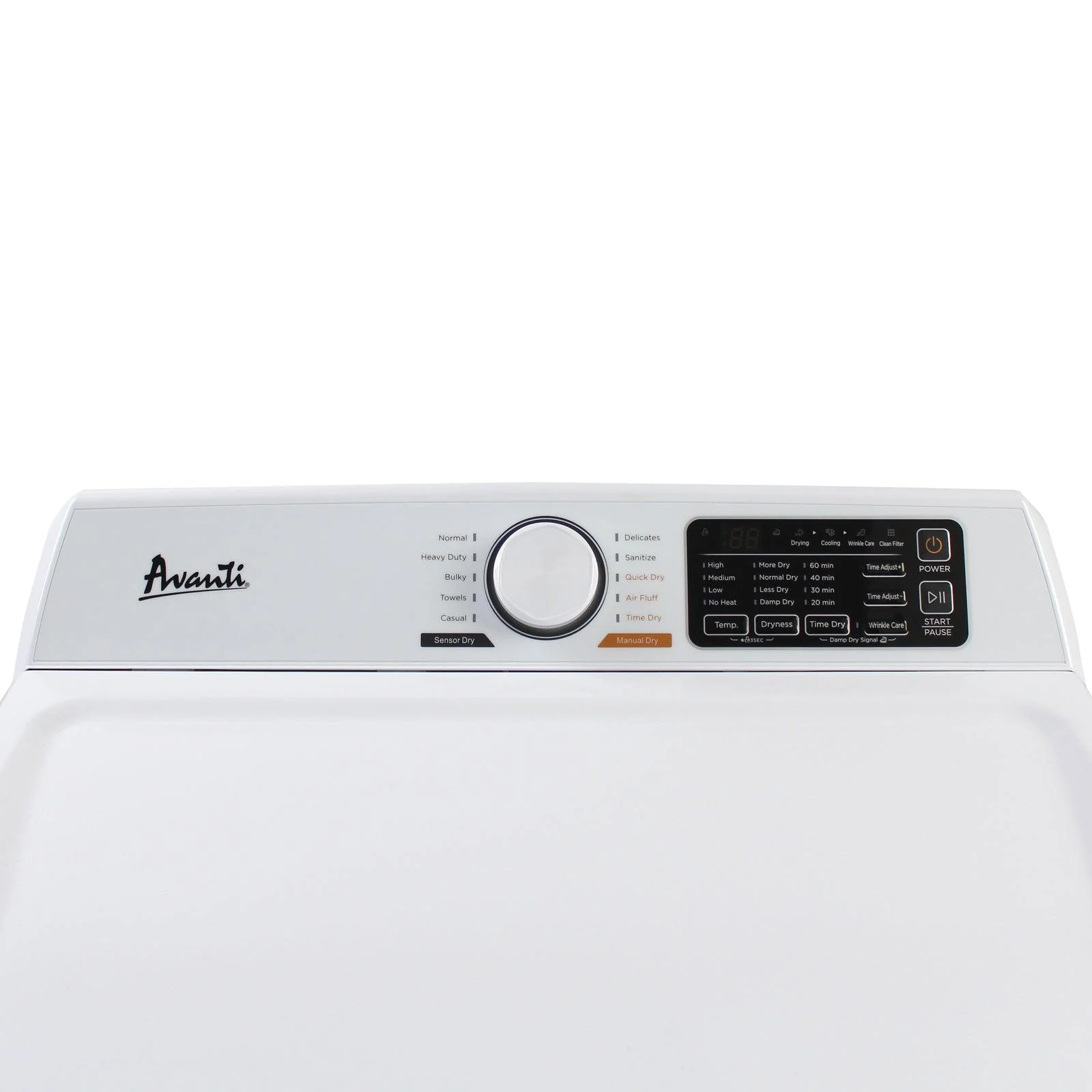 SED70D0W Avanti Front Load Electric Clothes Dryer, 7.0 cu. ft. Capacity - White / 7.0 cu. ft. - Image 8