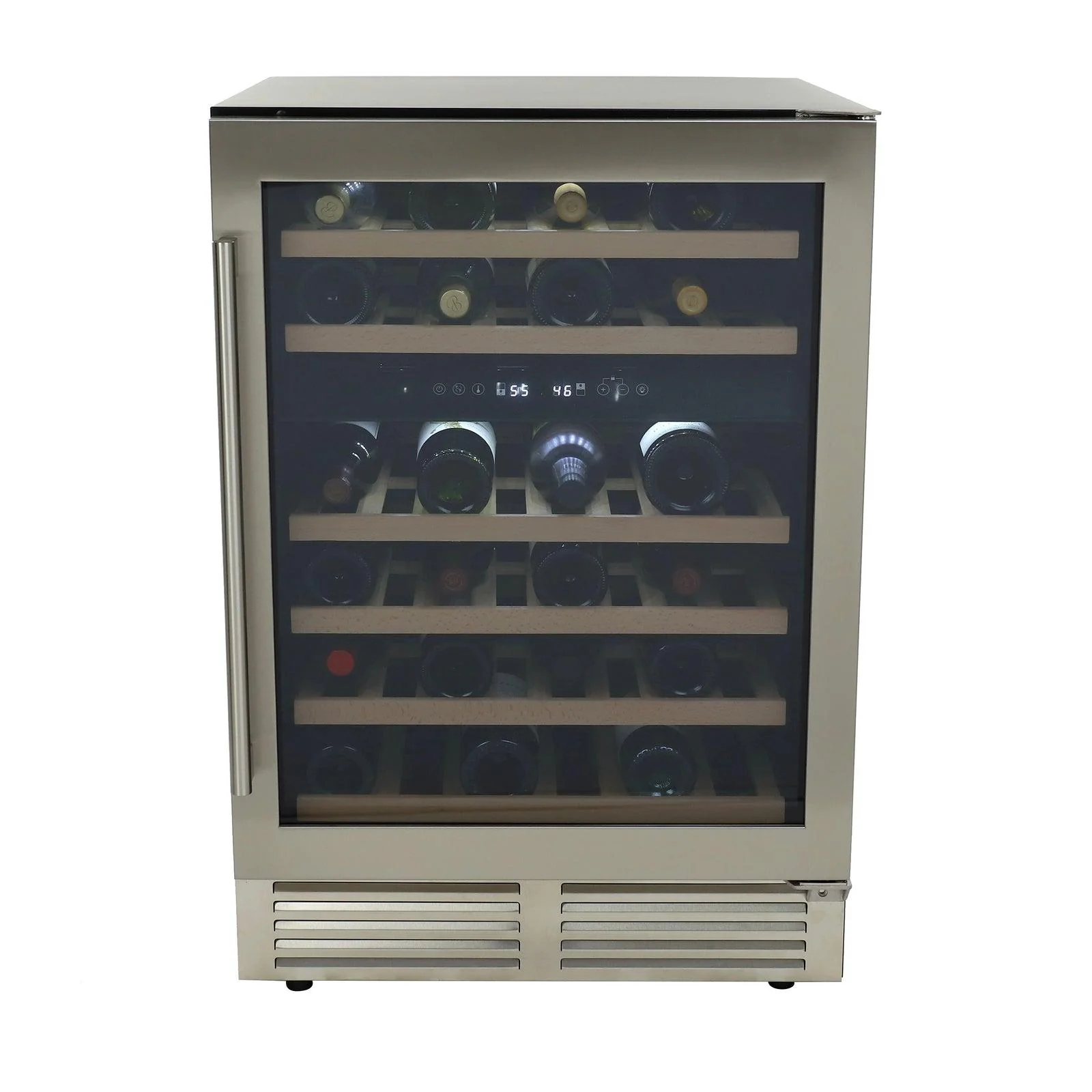 WCD46DZ3S Avanti DESIGNER Series Dual-Zone Wine Cooler, 46 Bottle Capacity - Stainless Steel / 46 Bottles - Image 4