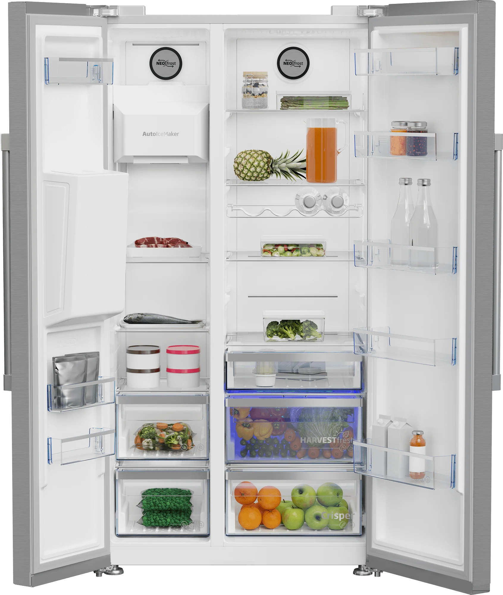 Beko BFSB3622XSS 36" Side by Side Refrigerator with Harvestfresh - Image 5