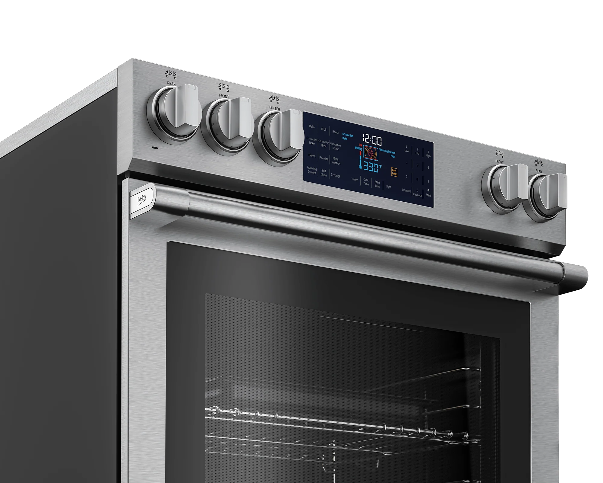 Beko 30" Stainless Steel Slide-In Electric Range - Image 3