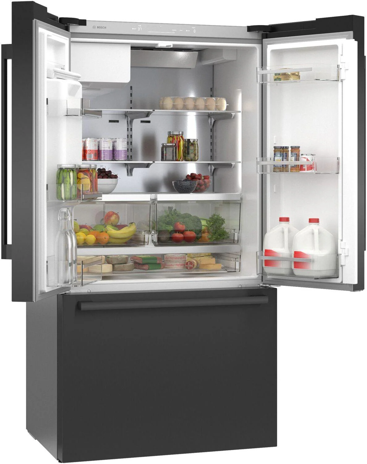 Bosch B36CD50SNB 500 Series French Door Bottom Mount Refrigerator 36" Black Stainless Steel, Total No Frost - Image 10