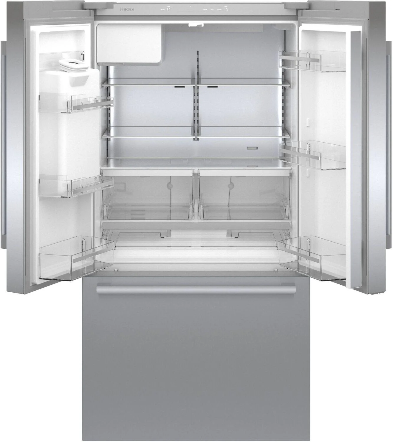 Bosch B36CD50SNS 500 Series French Door Bottom Mount Refrigerator 36" Stainless steel (with anti-fingerprint), Total No Frost - Image 3