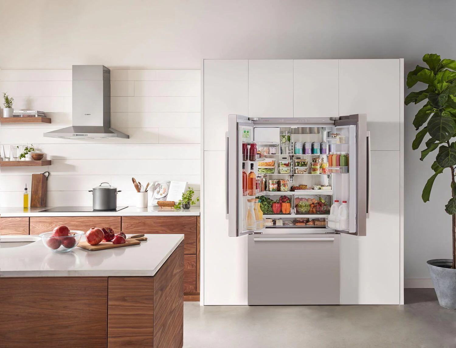 Bosch B36CD50SNS 500 Series French Door Bottom Mount Refrigerator 36" Stainless steel (with anti-fingerprint), Total No Frost - Image 7
