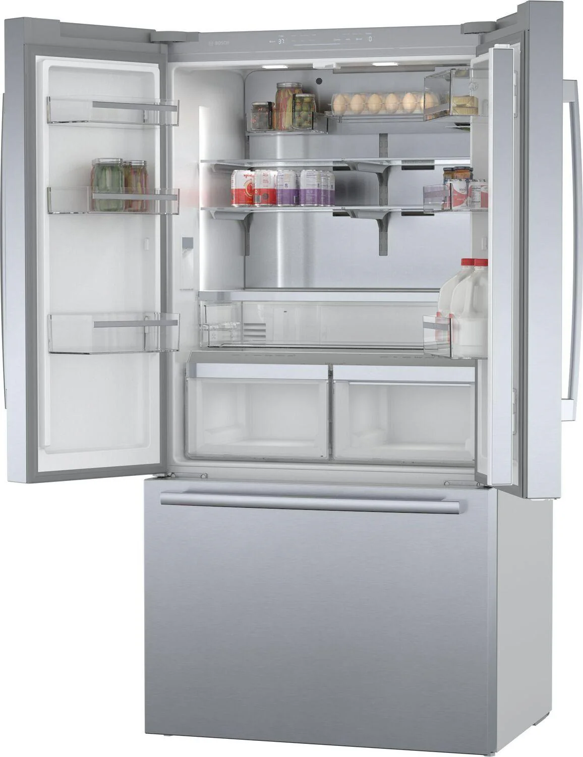 Bosch B36CT80SNS 800 Series, French Door Bottom freezer, multi door, 36'', Brushed steel (with anti-fingerprint) - Image 5