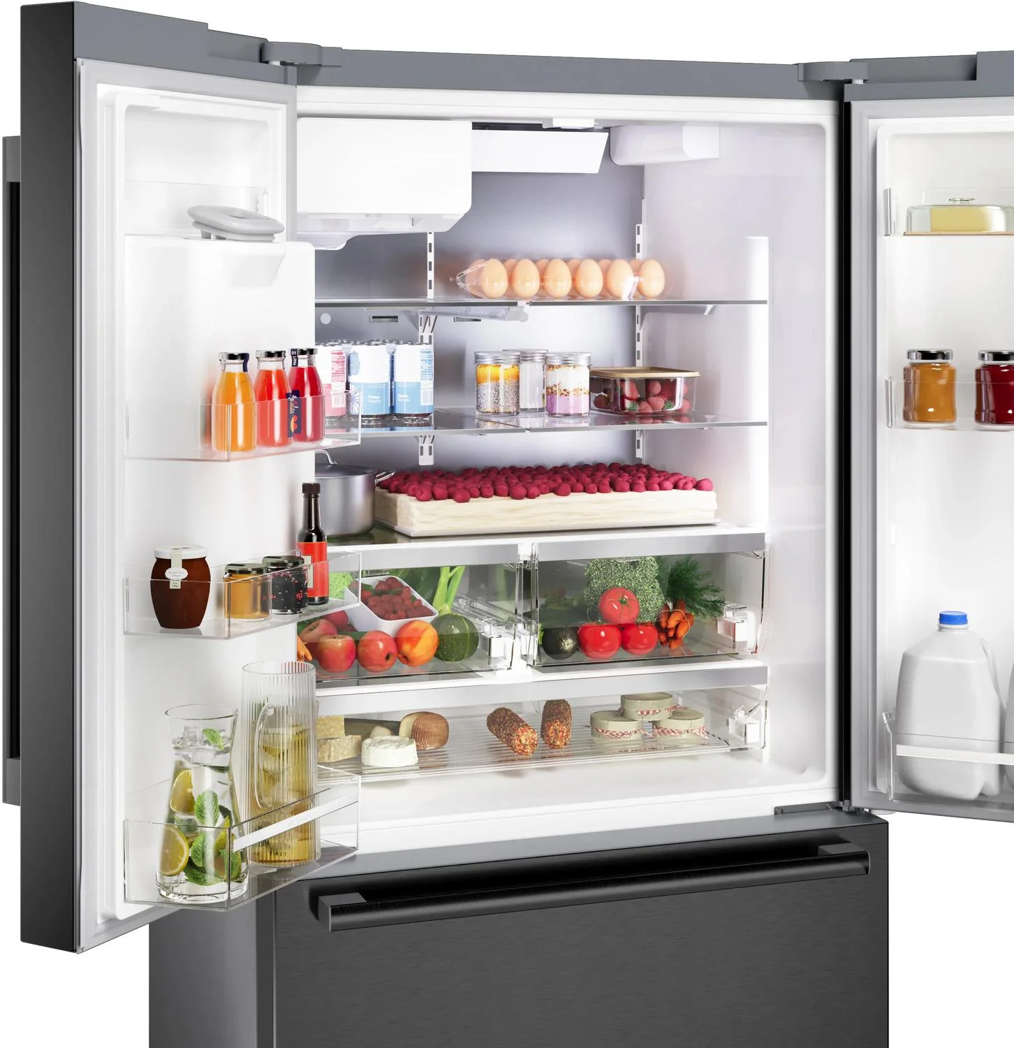 Bosch B36FD52SNB 500 Series, French Door Bottom freezer, multi door, 36'', Black inox-antifingerprint, Total No Frost - Image 8