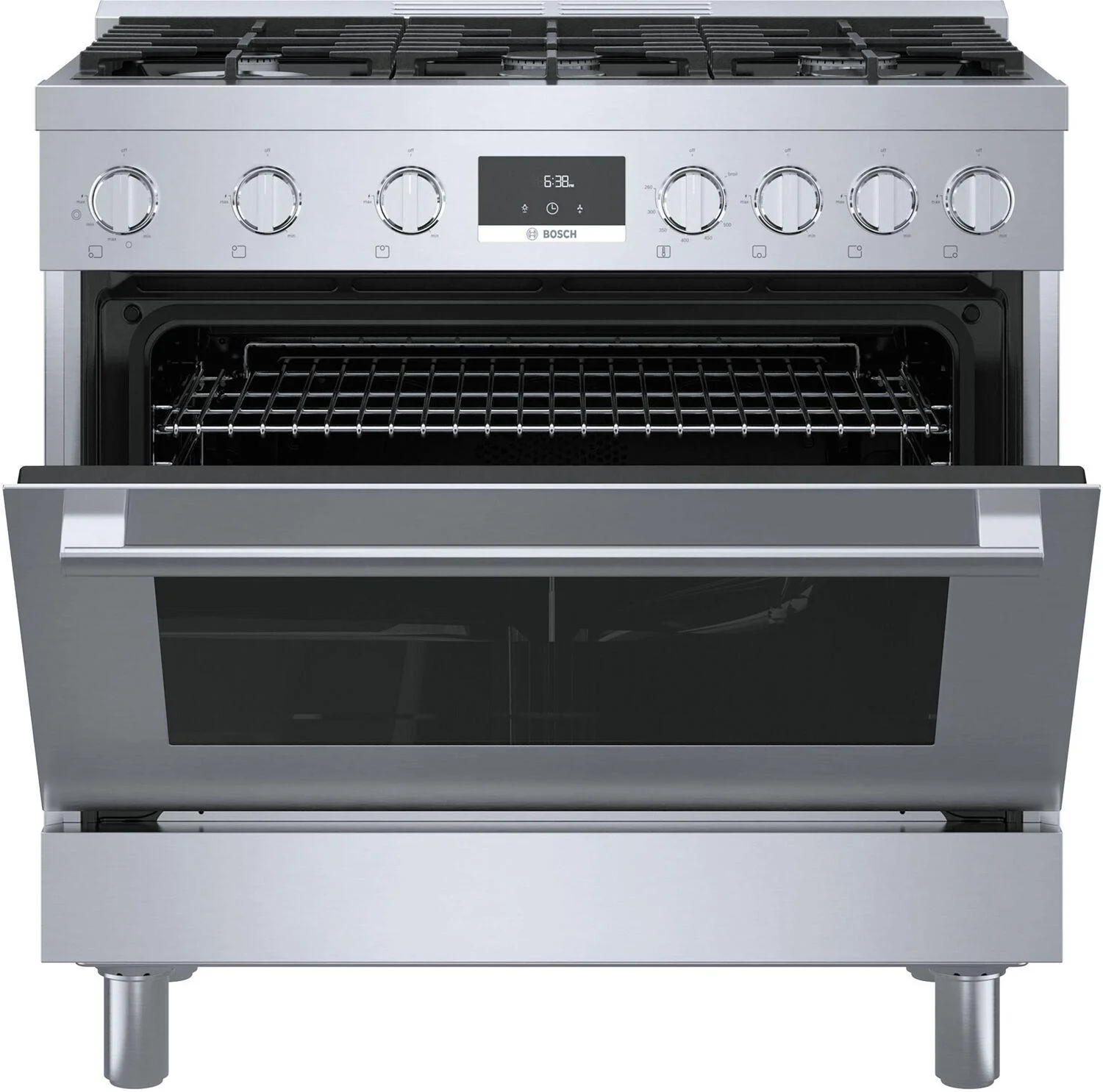 Bosch HGS8655UC 800 Series, Gas freestanding range, 36'', Stainless steel - Image 7