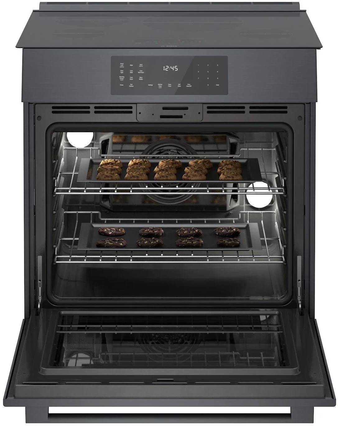 Bosch HII8047U 800 Series, Induction slide-in range, 30'', Black stainless steel - Image 9