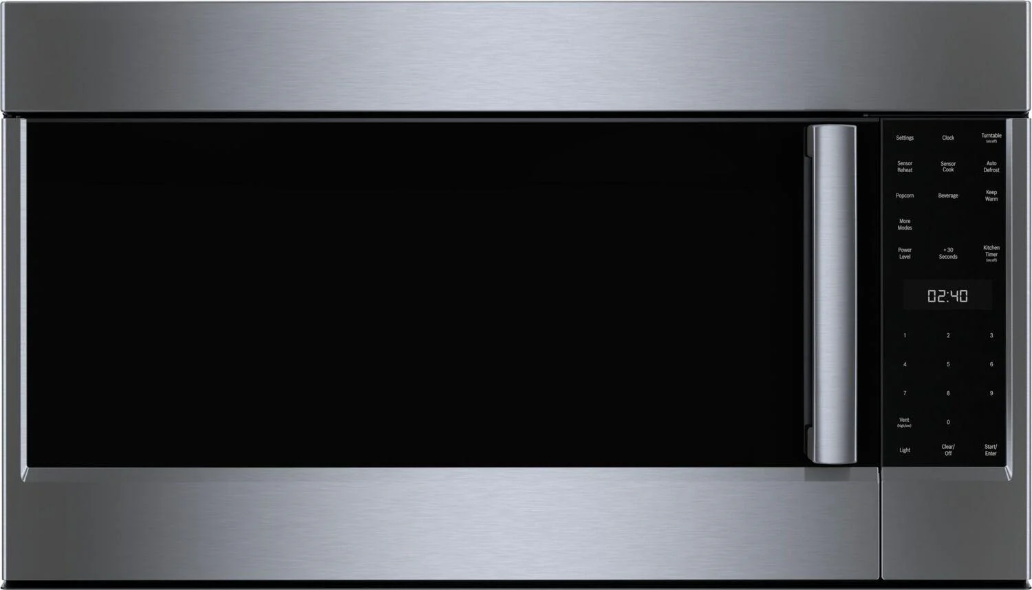 Bosch HMV5053U 500 Series, Over-The-Range Microwave, 30'', Door Hinge: left, Stainless steel