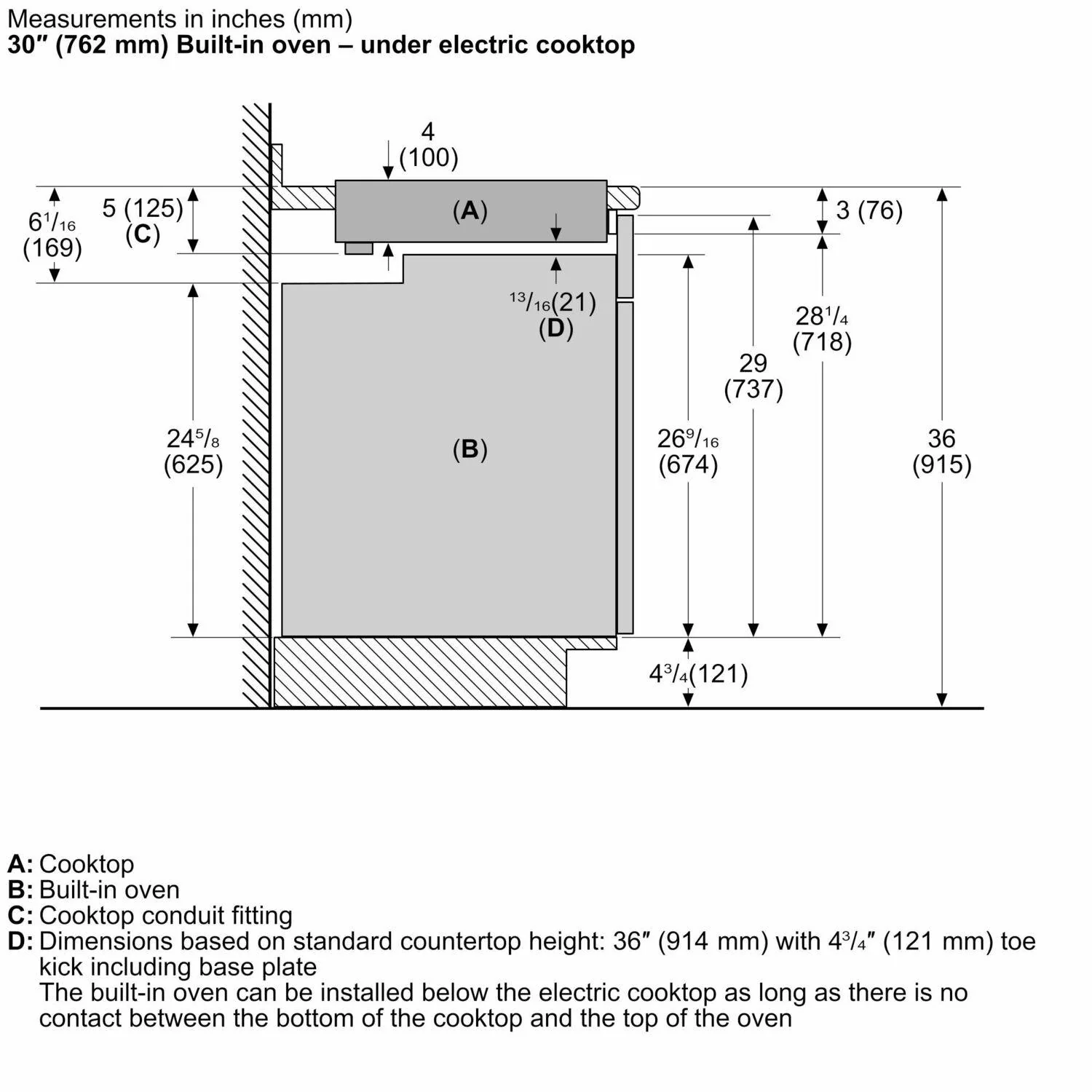 Bosch NEM5666UC 500 Series, 36" KNOB CNT, 5 ELEMENT, ELEC. C-TOP BLACK - Image 12