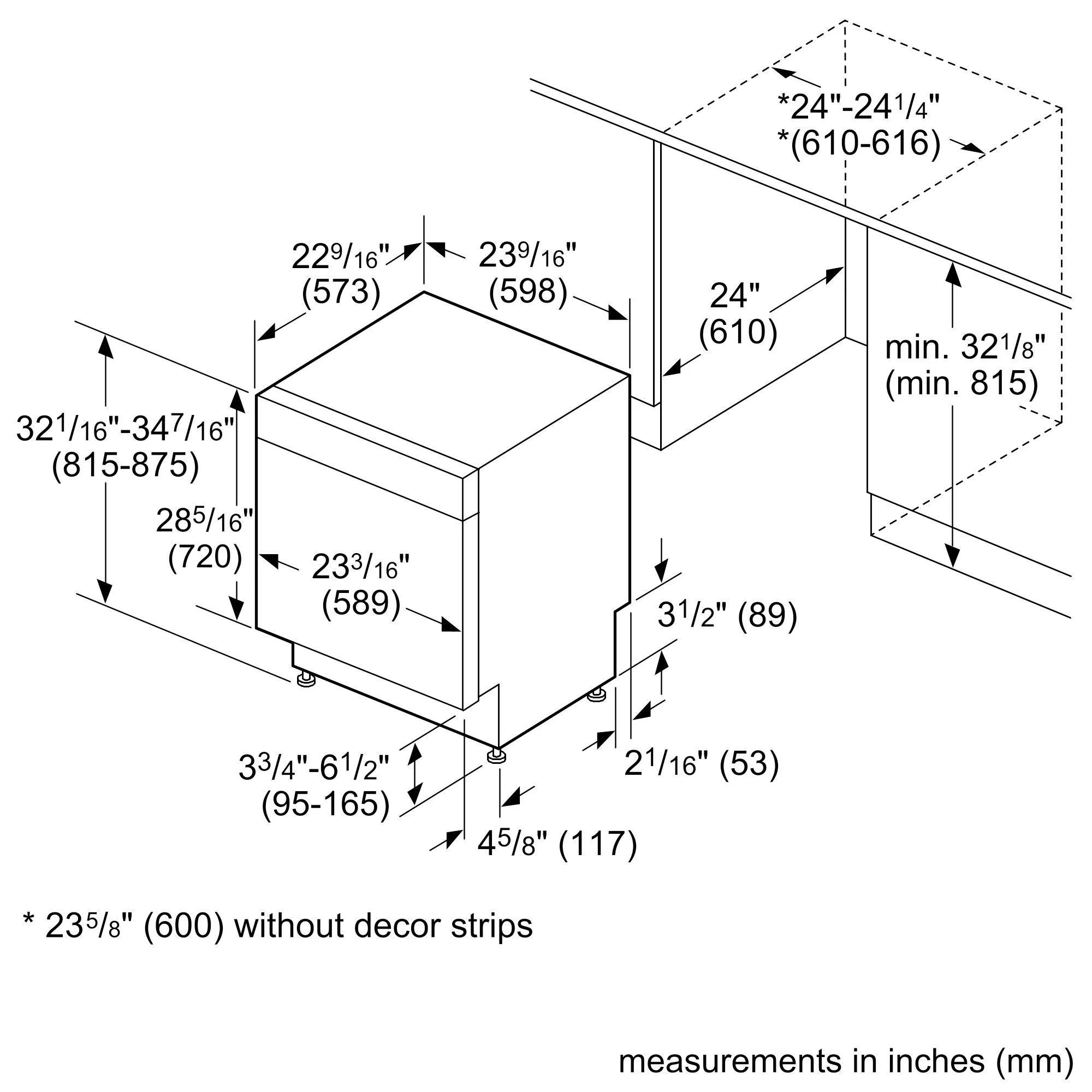 Bosch SGE53C55UC 300 Series 24" ADA built-under dishwasher, Brushed steel anti-fingerprint - Image 15