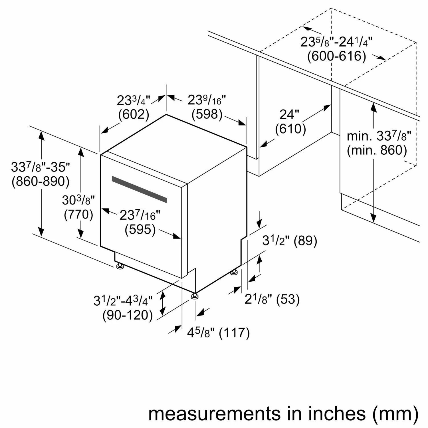 Bosch SHE41CM5N 100 Series, built-under dishwasher, 24'', Brushed steel anti-fingerprint - Image 17