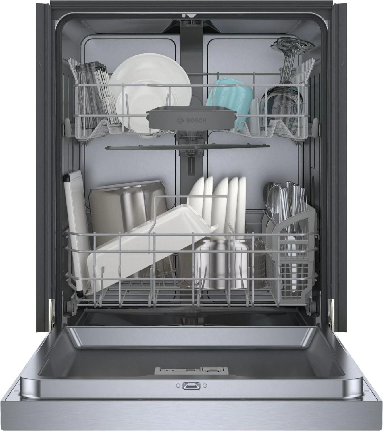 Bosch SHE41CM5N 100 Series, built-under dishwasher, 24'', Brushed steel anti-fingerprint - Image 4