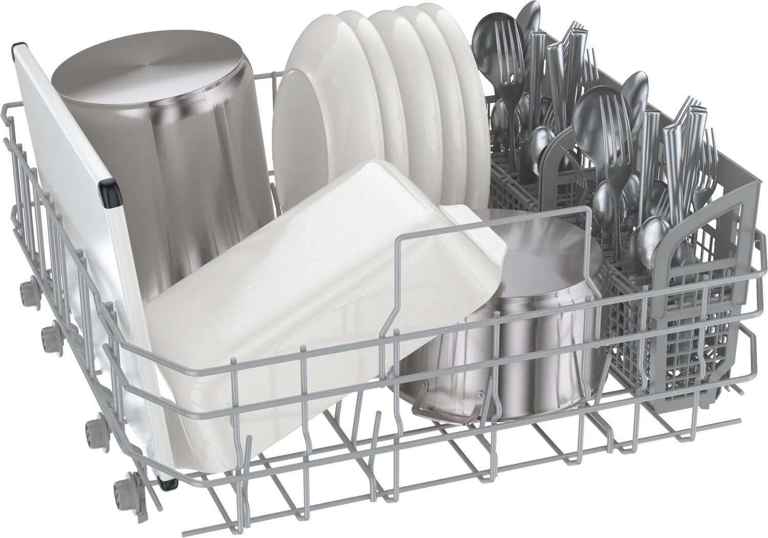 Bosch SHE41CM5N 100 Series, built-under dishwasher, 24'', Brushed steel anti-fingerprint - Image 8
