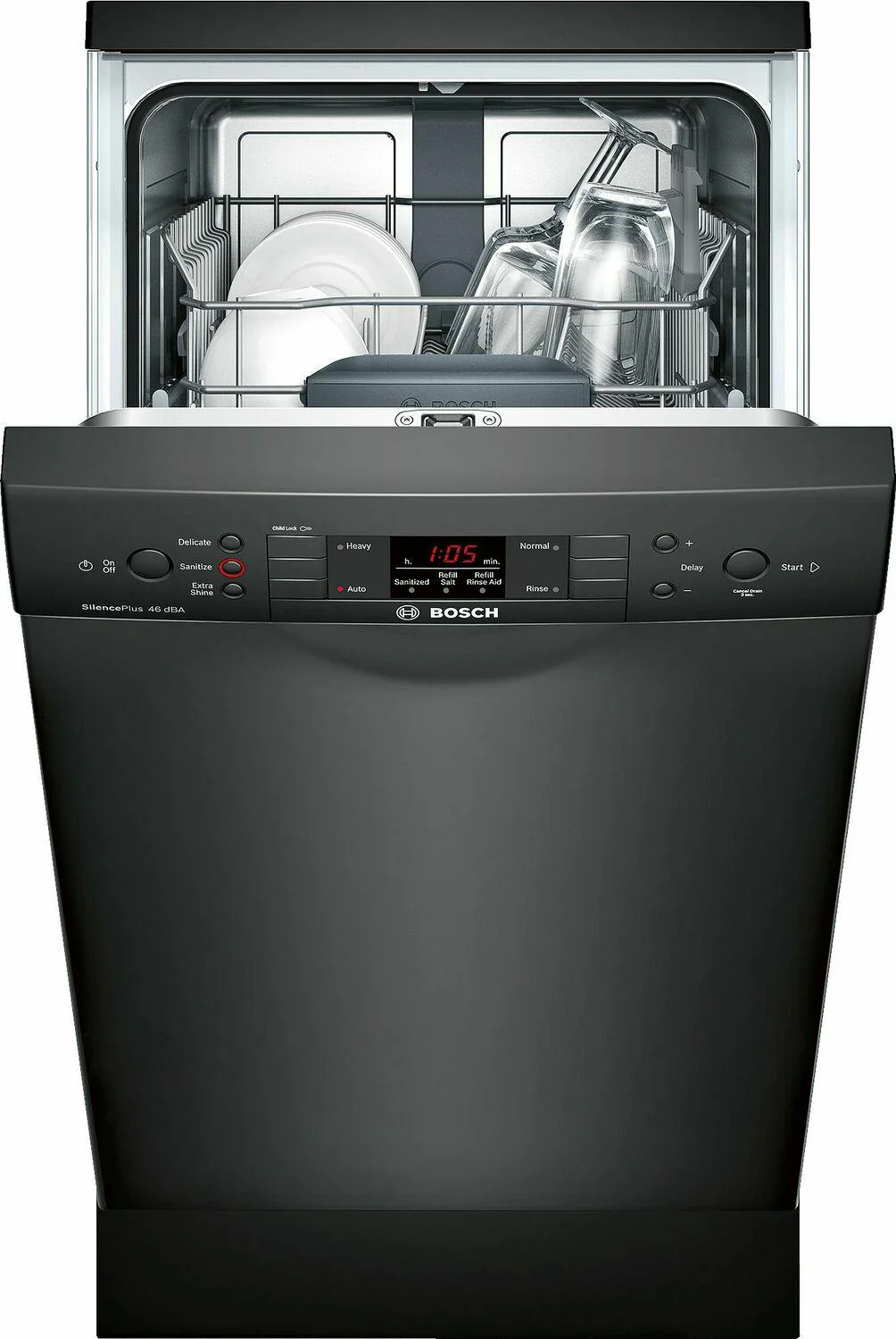 ADA 18" 300 Series Recessed Hndl, 4/4 Cycles, 46 dBA, RckMatic, 9 Pl Stgs - BL - Image 3
