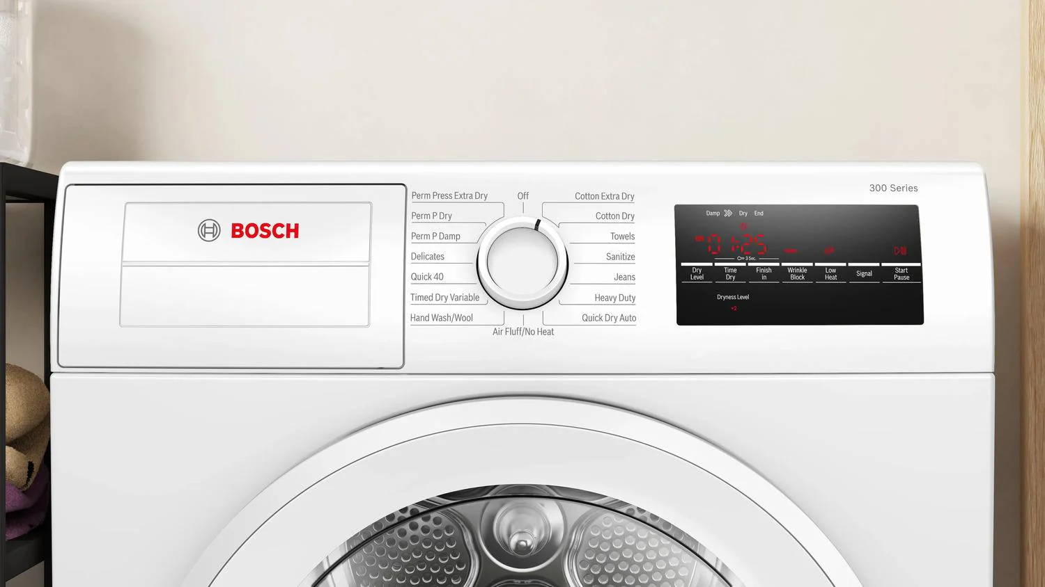 Bosch WPA12100UC 300 Series, condenser tumble dryer, White - Image 2