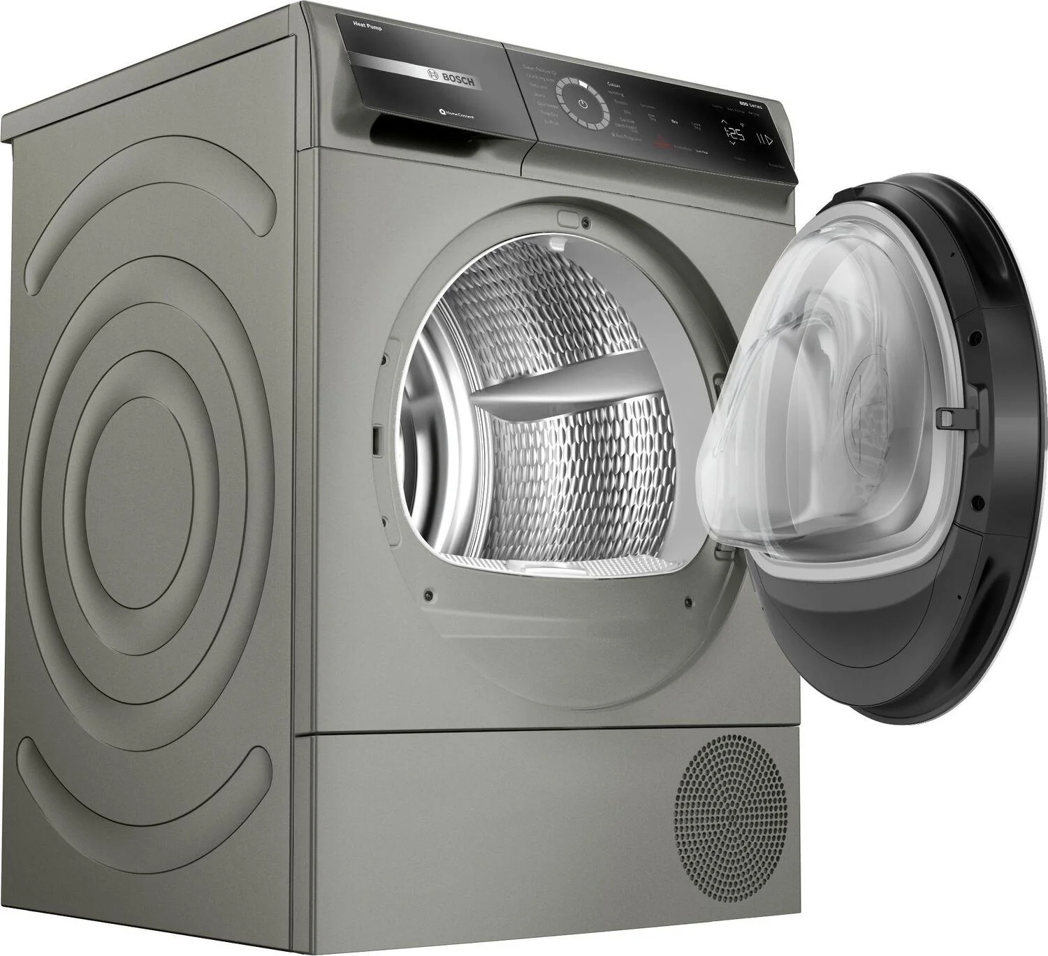 Bosch WQB245AXUC 800 Series Heat Pump Dryer Pearl Steel - Image 2