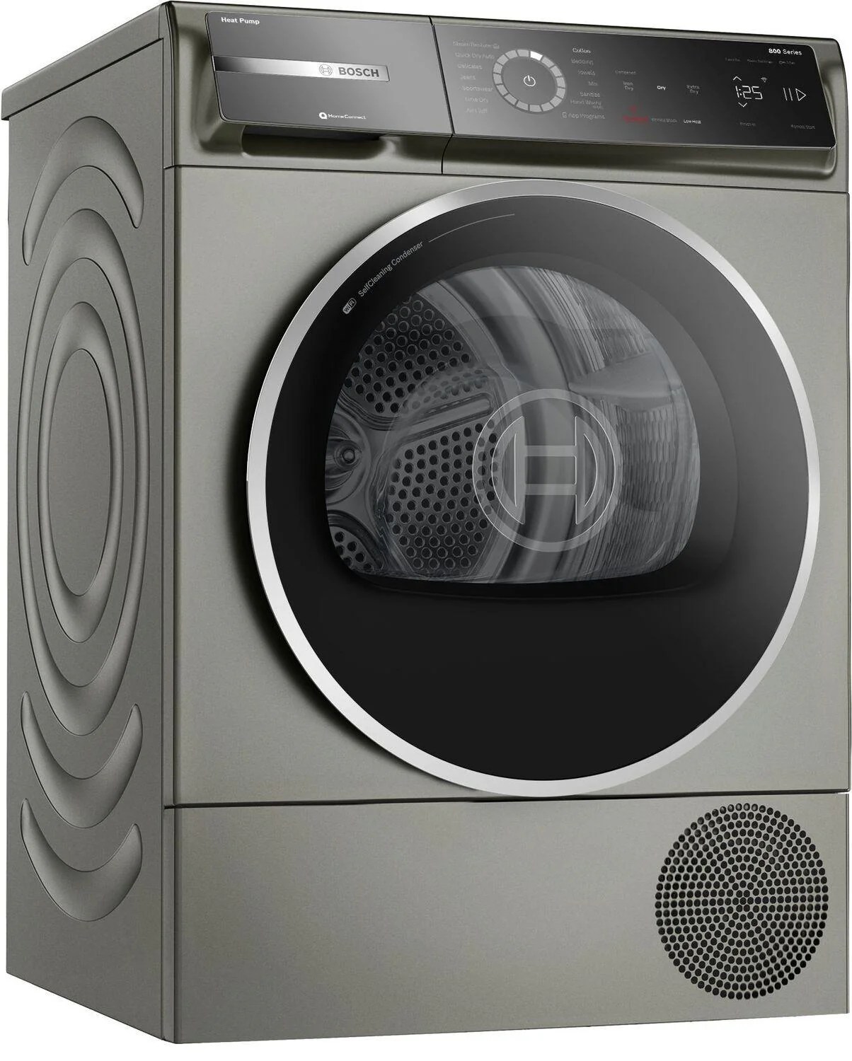 Bosch WQB245AXUC 800 Series Heat Pump Dryer Pearl Steel - Image 3