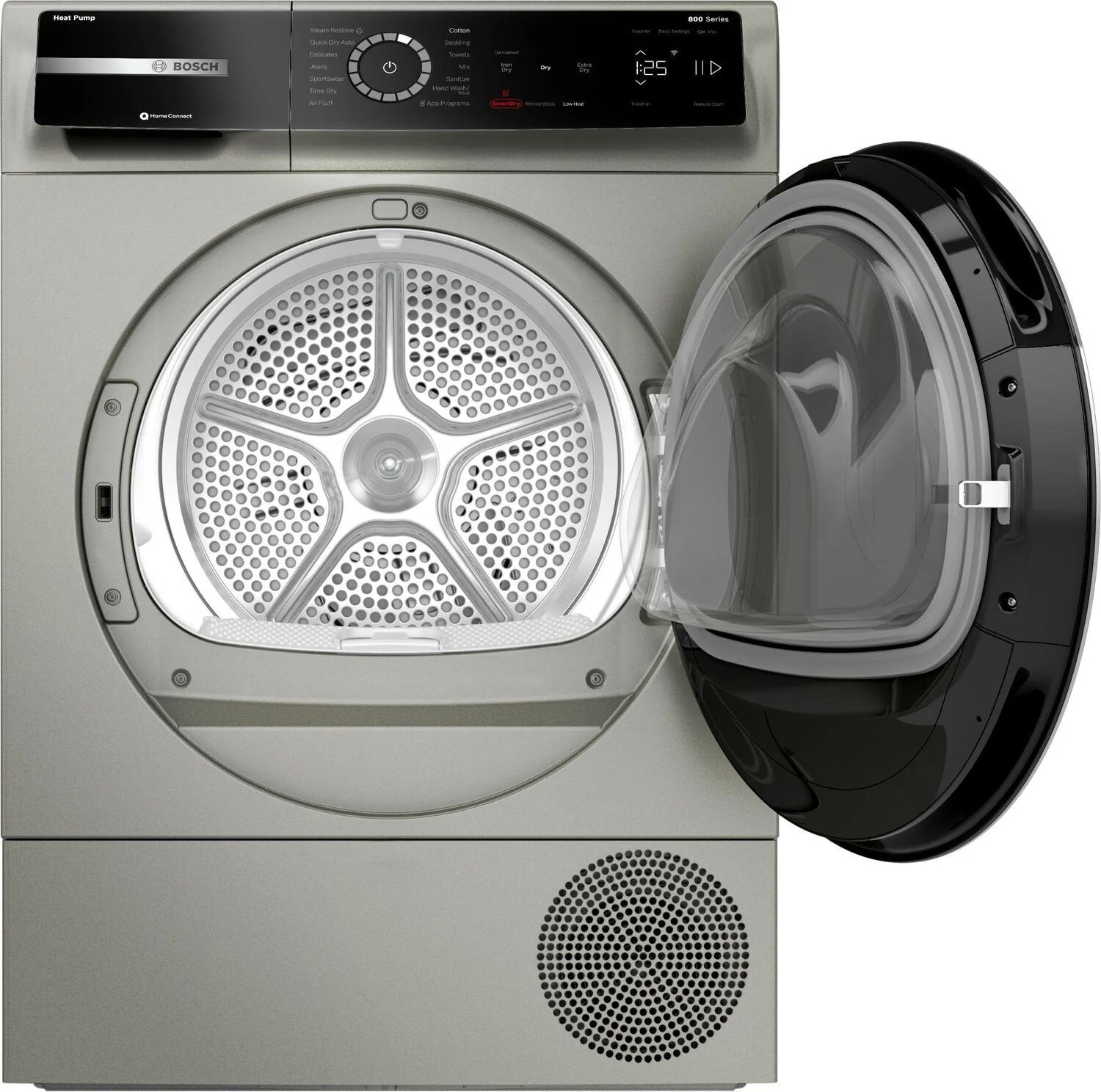 Bosch WQB245AXUC 800 Series Heat Pump Dryer Pearl Steel - Image 4