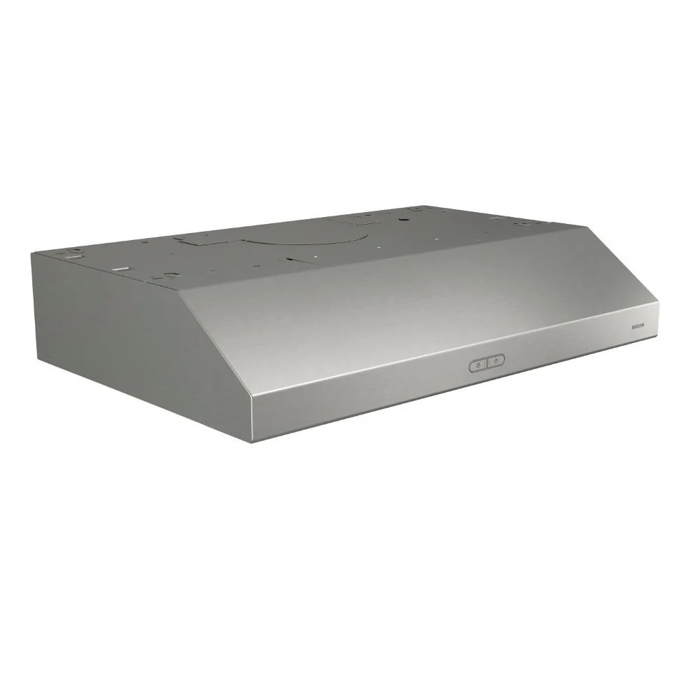 BCDF136SS Broan® Glacier 36-Inch Convertible Under-Cabinet Range Hood, 375 Max Blower CFM, Stainless Steel - Image 3