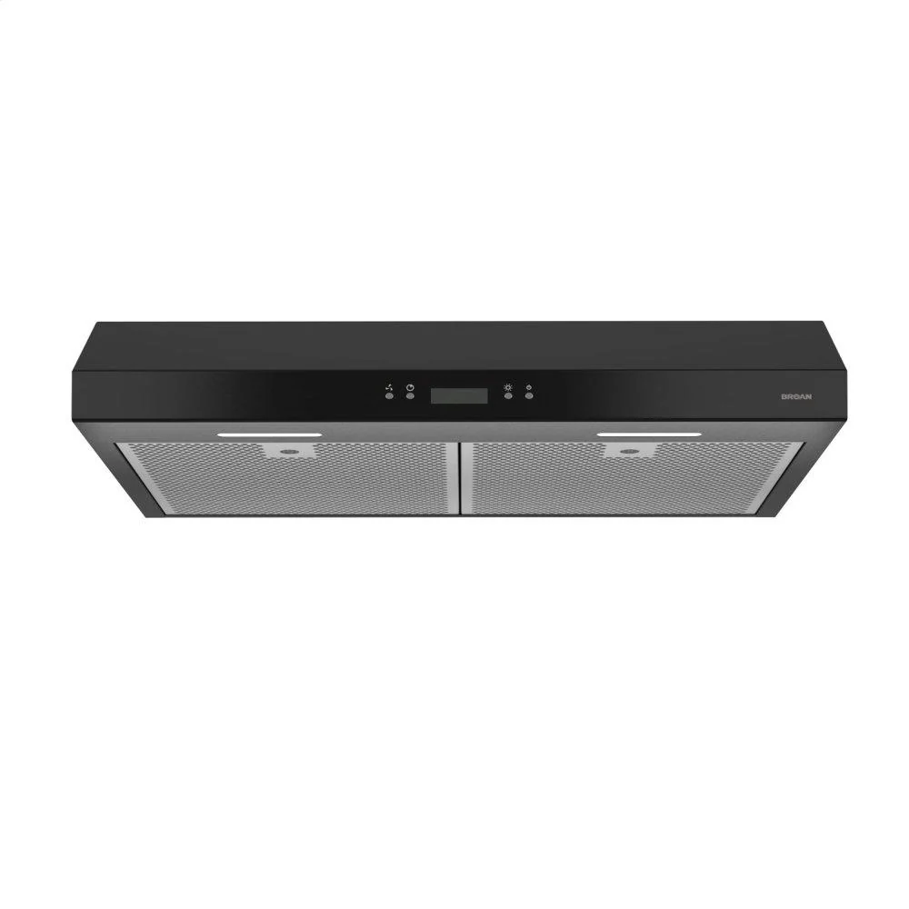 Broan BCDJ142BL DISCONTINUED-Broan® 42-Inch Convertible Under-Cabinet Range Hood w/ Heat Sentry®, 400 CFM, Black