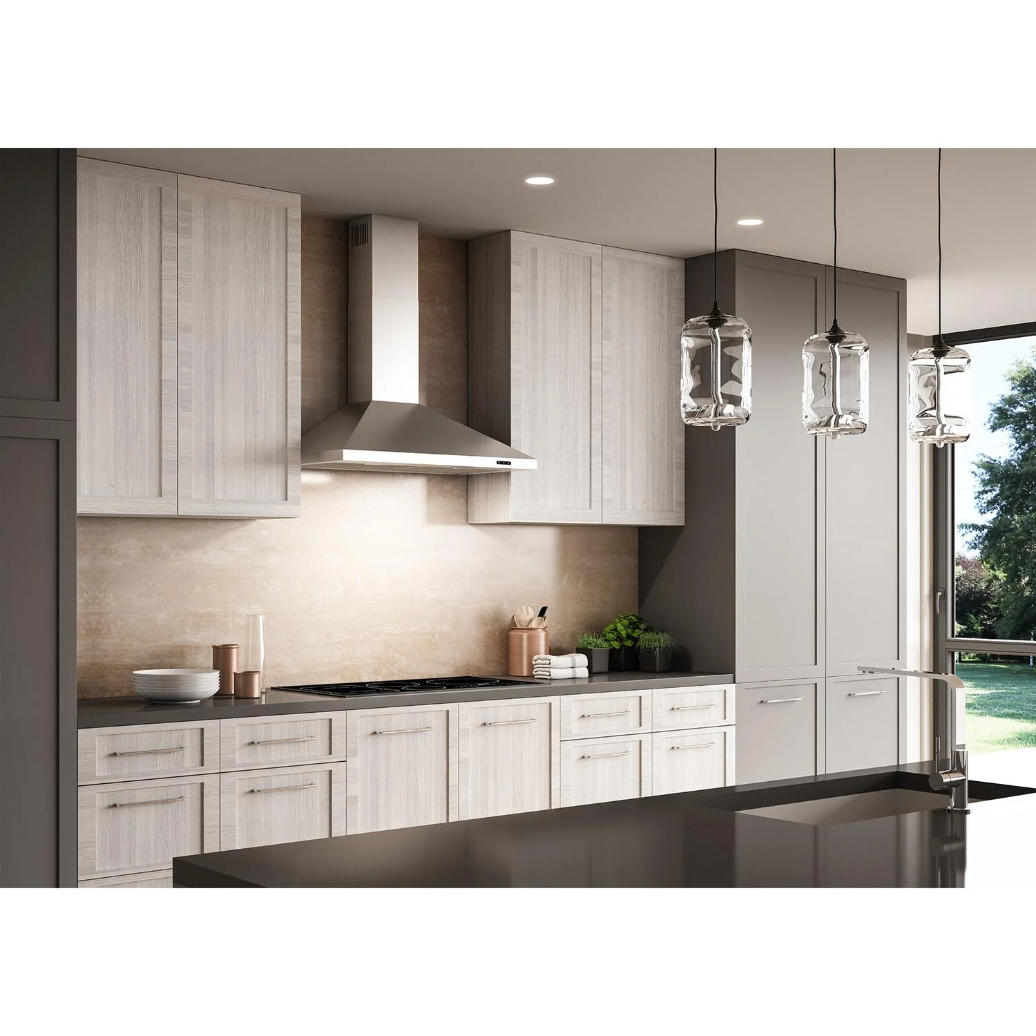 EW4836SS Broan® Elite EW48 Series 36-Inch Pyramidal Chimney Range Hood, 460 Max Blower CFM, Stainless Steel - Image 2