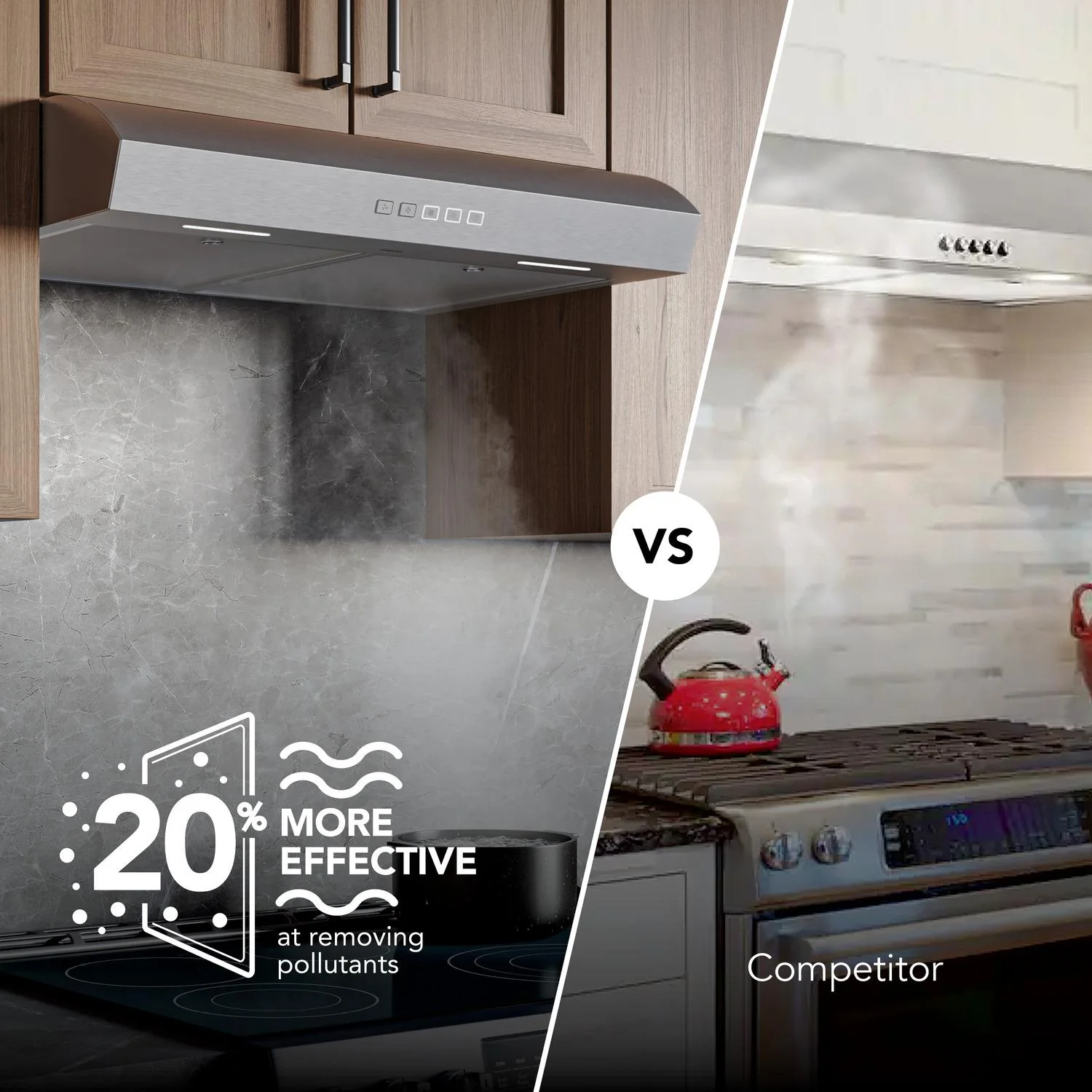MTR2303SS Broan-NuTone 30-Inch Under Cabinet Range Hood, ENERGY STAR, 350 Max Blower CFM, Stainless Steel - Image 3
