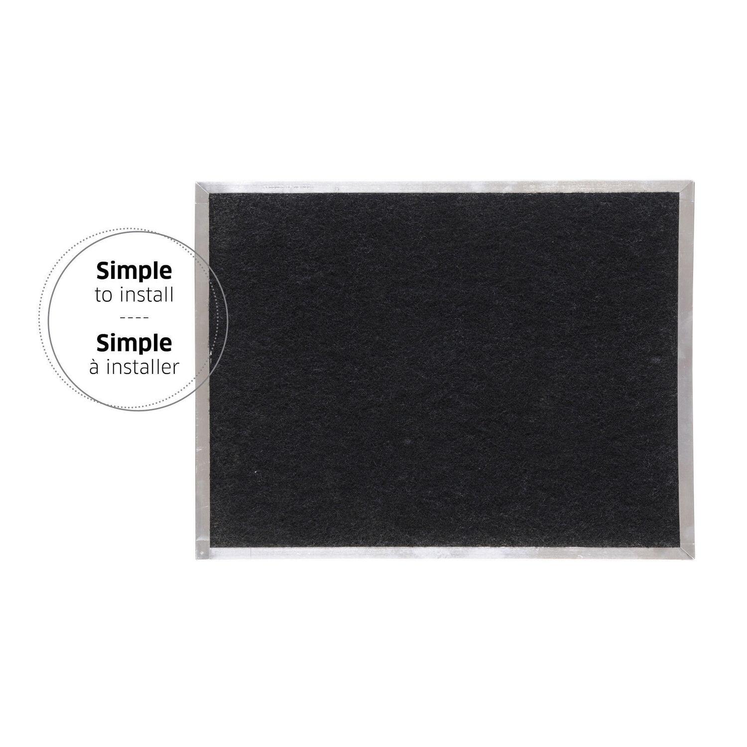 S97020465 Broan-NuTone® Genuine Replacement Charcoal Filter for 24" Range Hoods, 14-5/8" x 9-7/8", Fits Select Models, (2-Pack) - Image 2