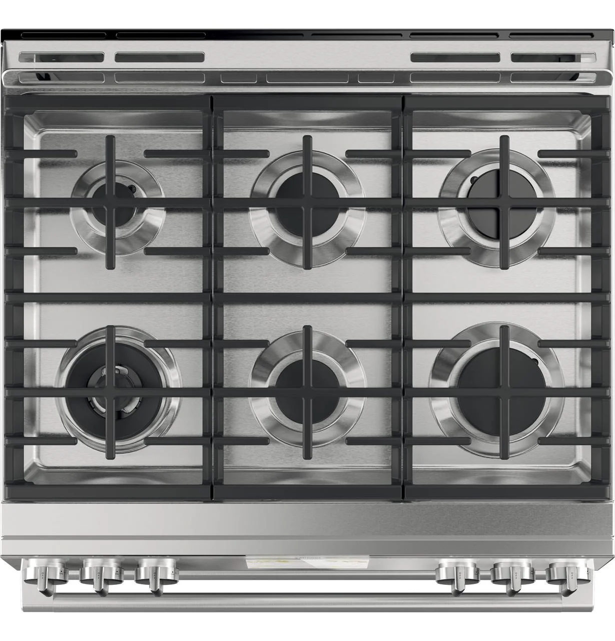 Caf(eback)™ 30" Smart Slide-In, Front-Control, Dual-Fuel, Double-Oven Range with Convection in Platinum Glass - Image 7