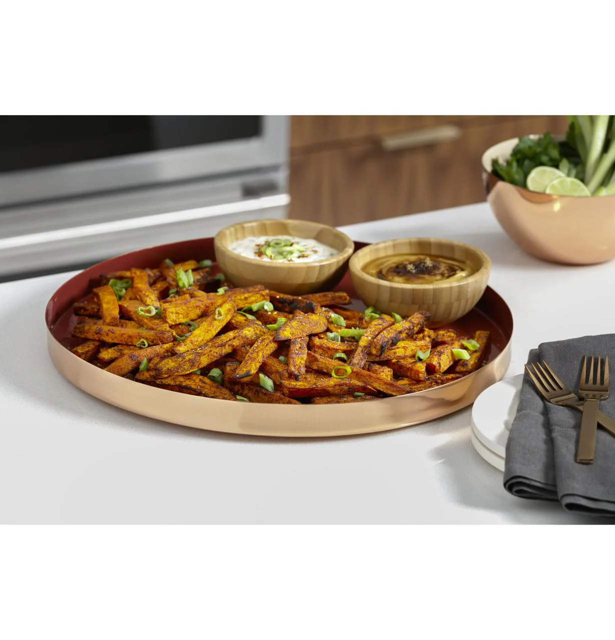 Cafe C2S950P4MW2 CAF(EBACK)™ 30" Smart Slide-In, Front-Control, Dual-Fuel, Double-Oven Range with Convection - Image 12