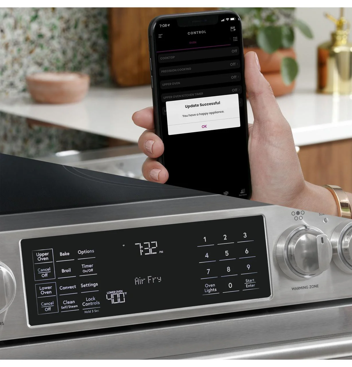 Cafe C2S950P4MW2 CAF(EBACK)™ 30" Smart Slide-In, Front-Control, Dual-Fuel, Double-Oven Range with Convection - Image 19