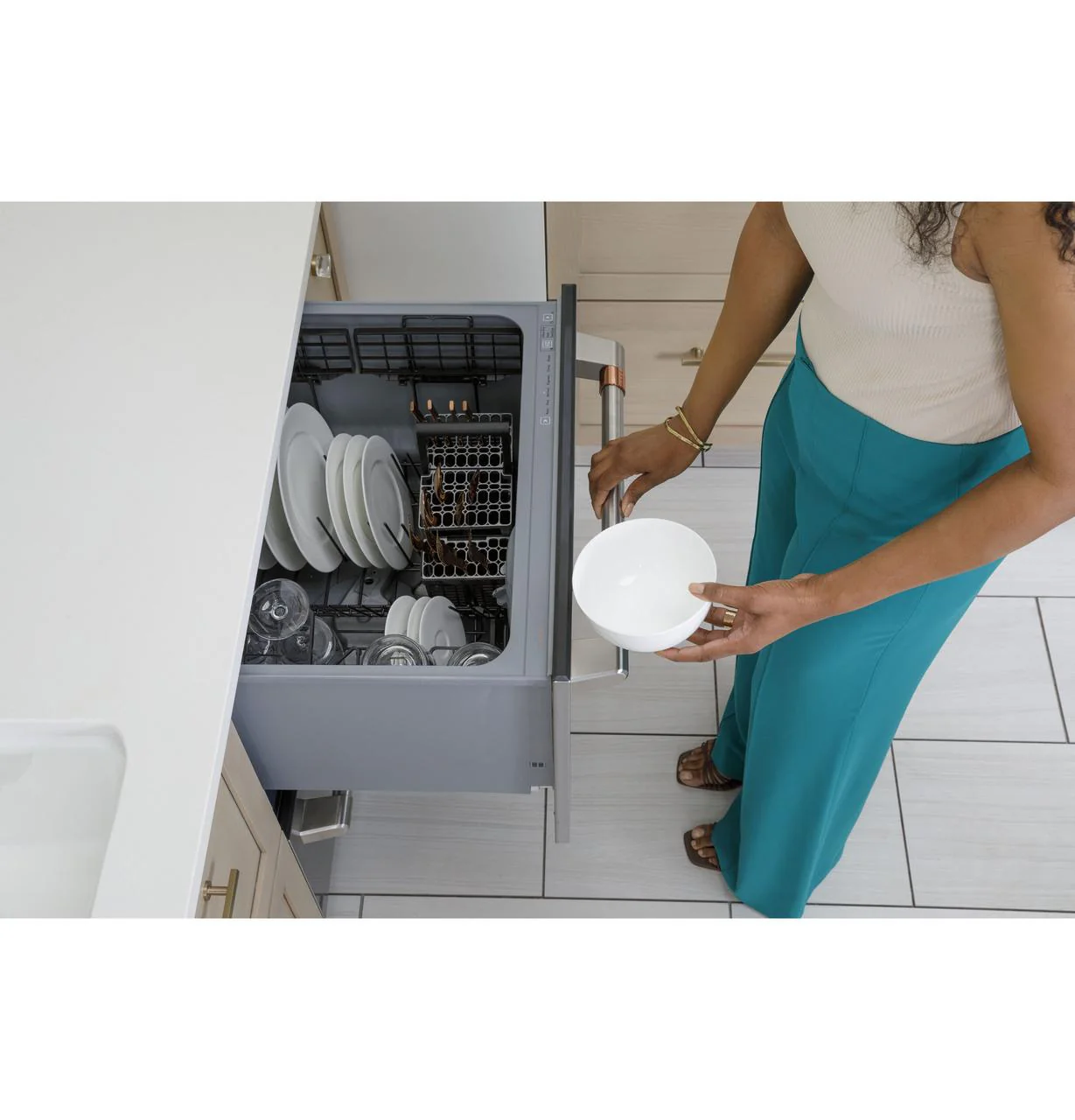 Cafe CDD420P2TS1 CAF(EBACK)™ Dishwasher Double Drawer - Image 16