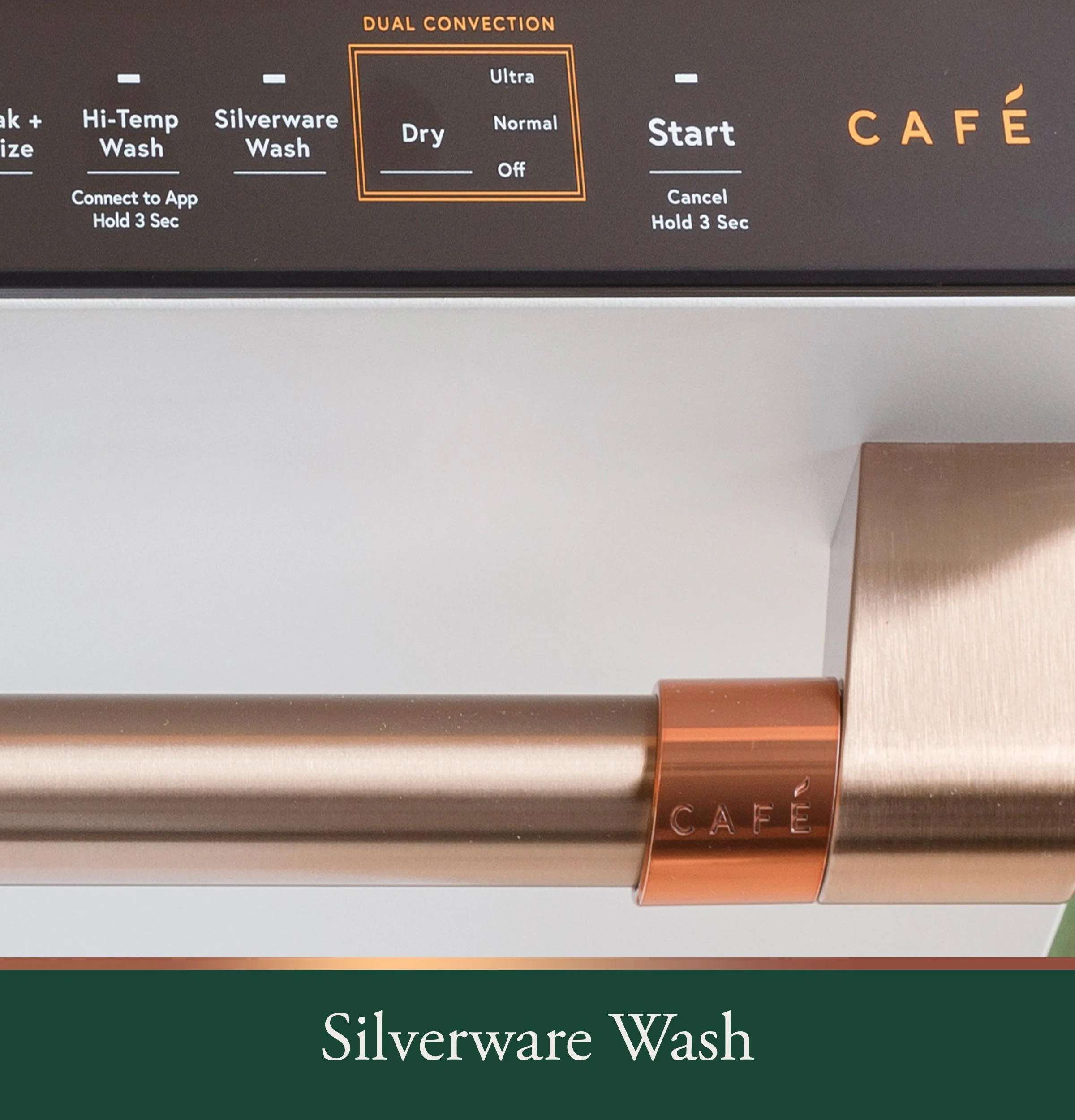 Cafe CDT888P4VW2 CAF(EBACK)™ CustomFit ENERGY STAR Stainless Interior Smart Dishwasher with Ultra Wash Top Rack and Dual Convection Ultra Dry, LED Lights, 39 dBA - Image 13
