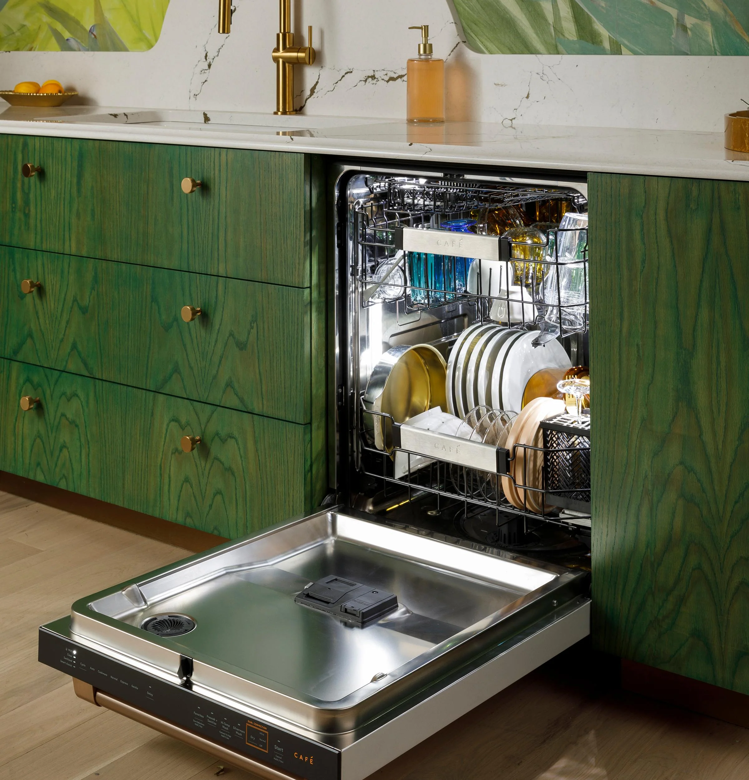 Cafe CDT888P4VW2 CAF(EBACK)™ CustomFit ENERGY STAR Stainless Interior Smart Dishwasher with Ultra Wash Top Rack and Dual Convection Ultra Dry, LED Lights, 39 dBA - Image 26
