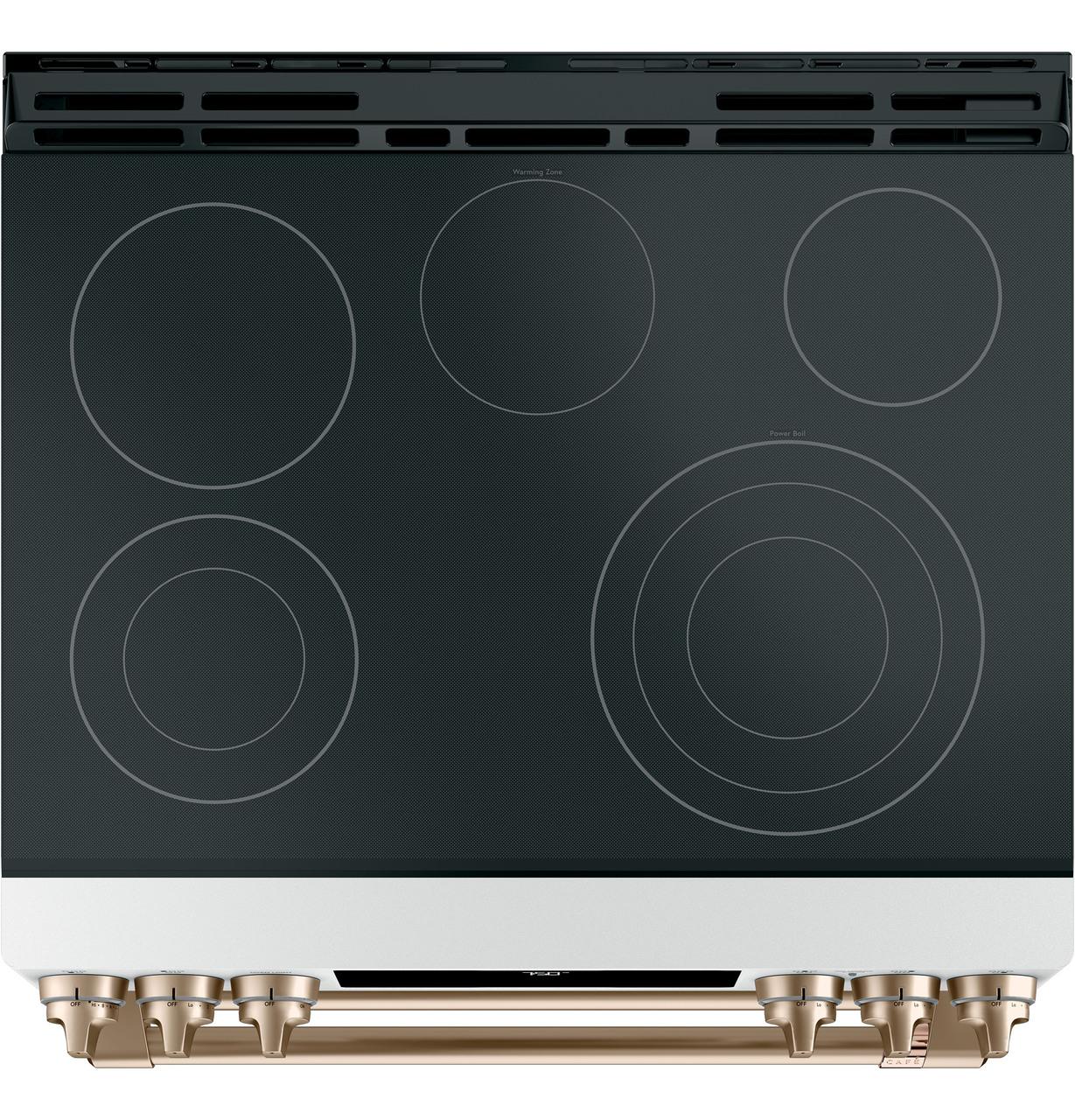 Cafe CES750P4MW2 CAF(EBACK)™ 30" Smart Slide-In, Front-Control, Radiant and Convection Double-Oven Range - Image 2