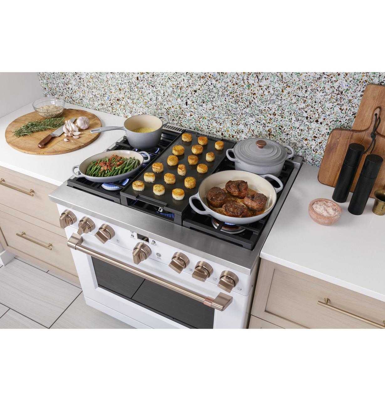 Cafe CGY366P3TD1 CAF(EBACK)™ 36" Smart All-Gas Commercial-Style Range with 6 Burners (Natural Gas) - Image 7