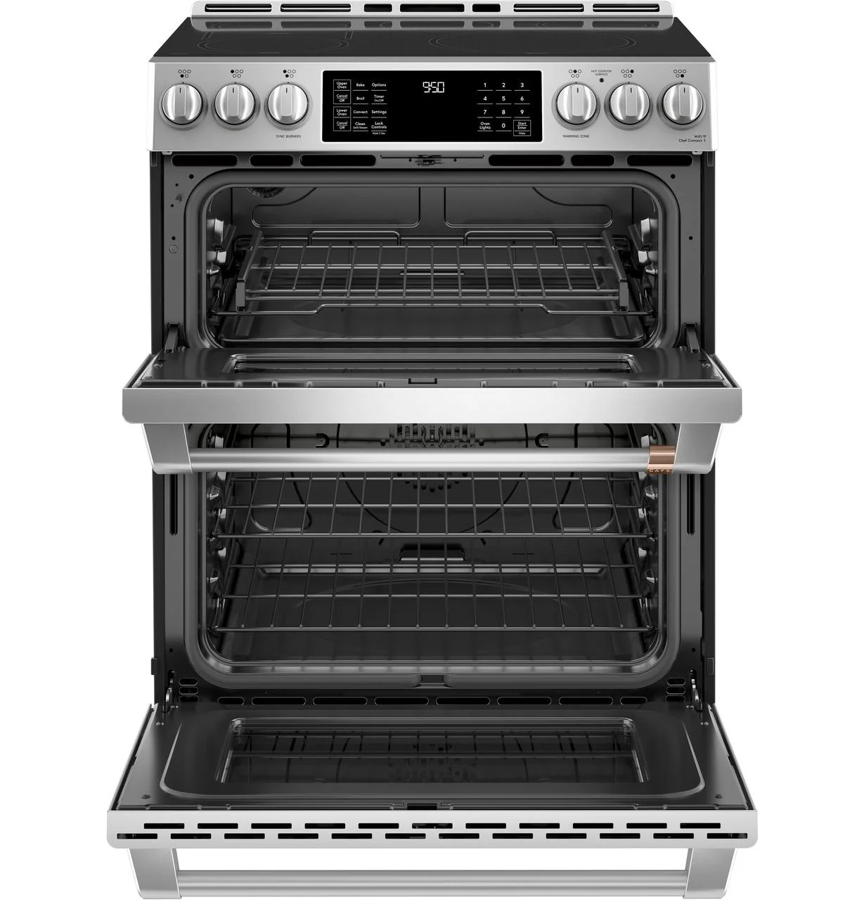 Cafe CHS950P2MS1 CAF(EBACK)™ 30" Smart Slide-In, Front-Control, Induction and Convection Double-Oven Range - Image 4